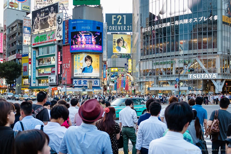 Streets of Tokyo. Shibuya crossing. Fuji x100s