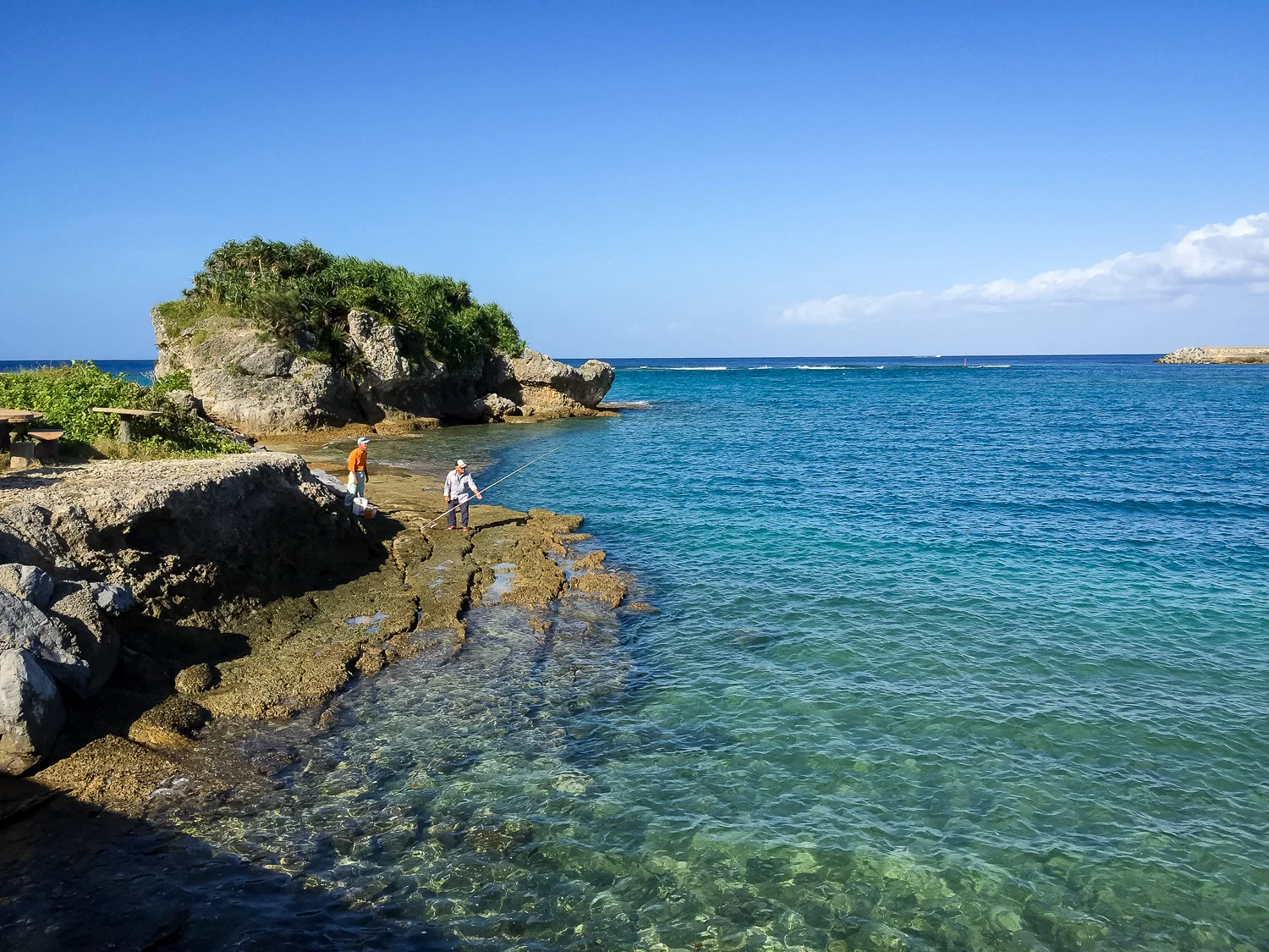 Fisherman at Kadena Marina in Okinawa, Japan. iPhone 6 Plus ISO 32, f2.2, 1/1700 sec. Edited with Lightroom Mobile.