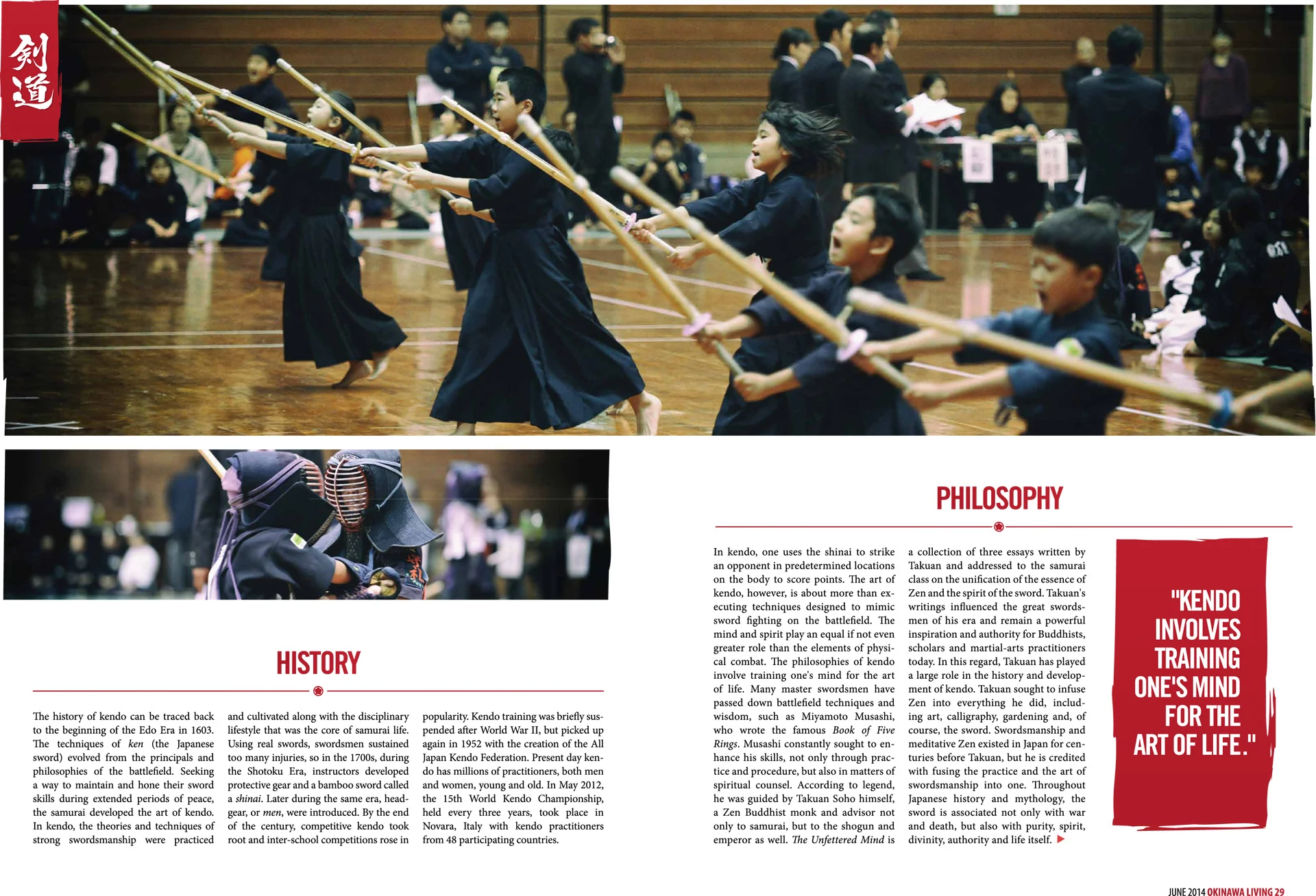 Feature spread from Okinawa, Living Magazine.