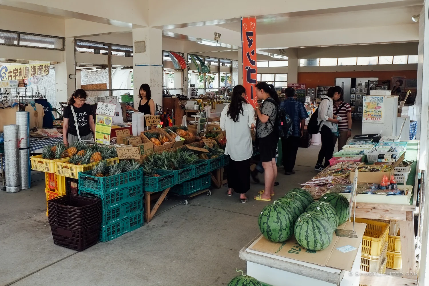 Vegetable market at Kouri Island, Okinawa, Japan. - Fuji X-Pro1, 18-55mm f2.8 lens.