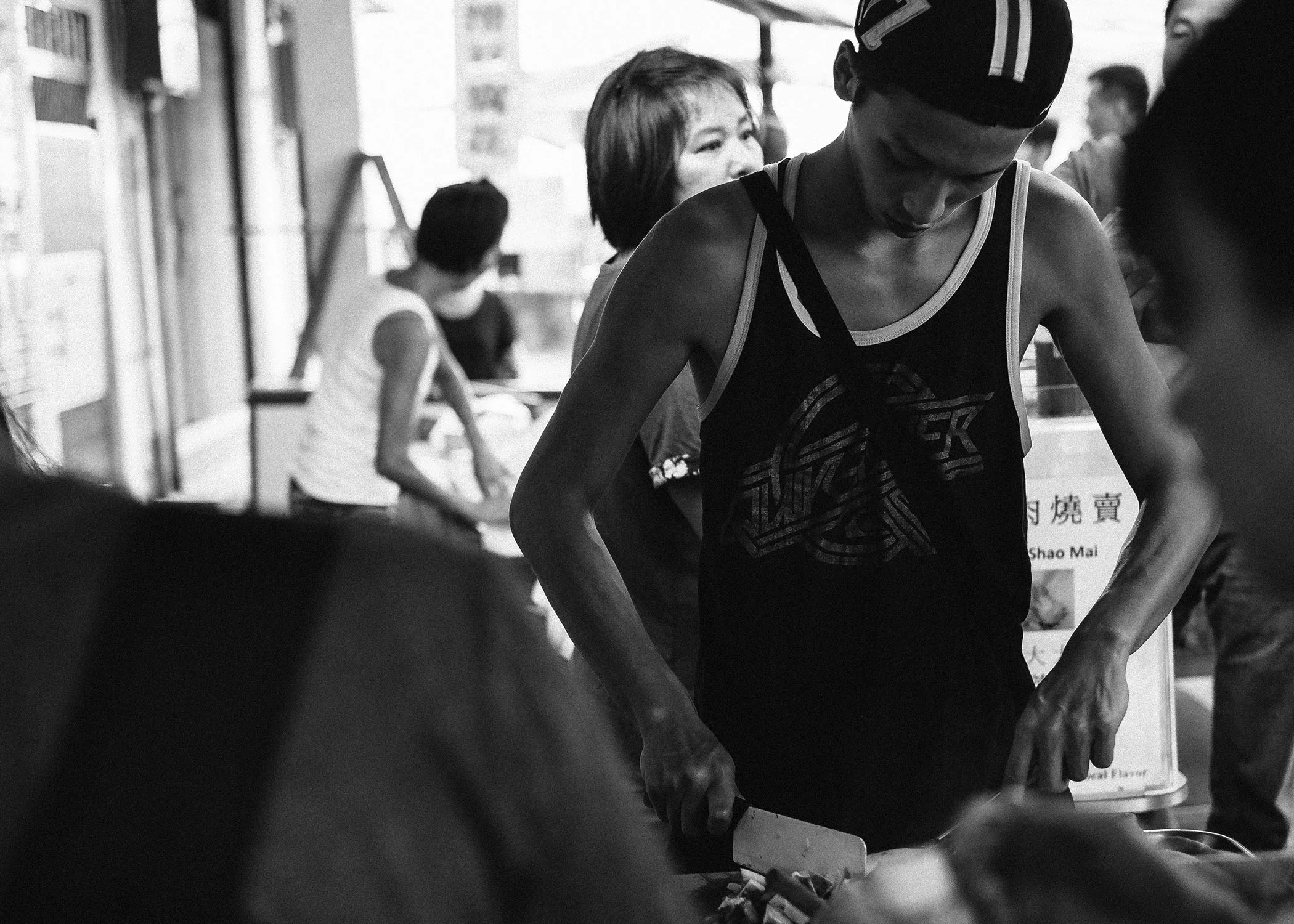 Local produce is how these people survive, the local butcher