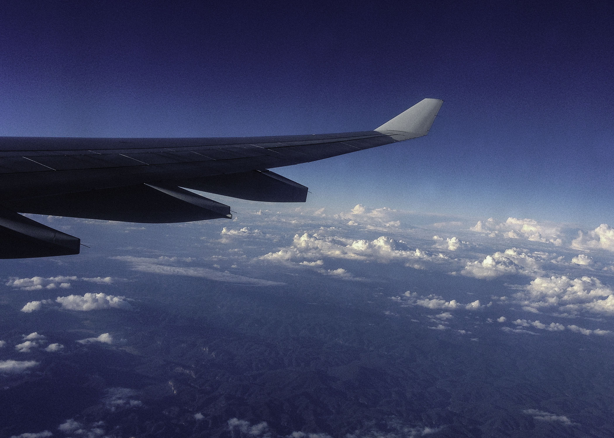 Blue skies mean nothing in the air !!