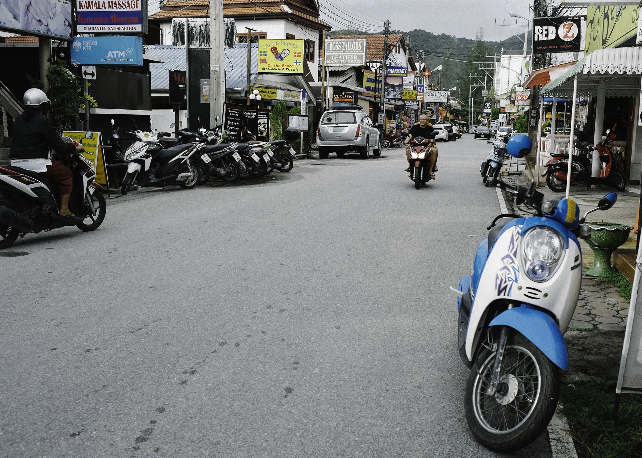 Local Kamala beach town