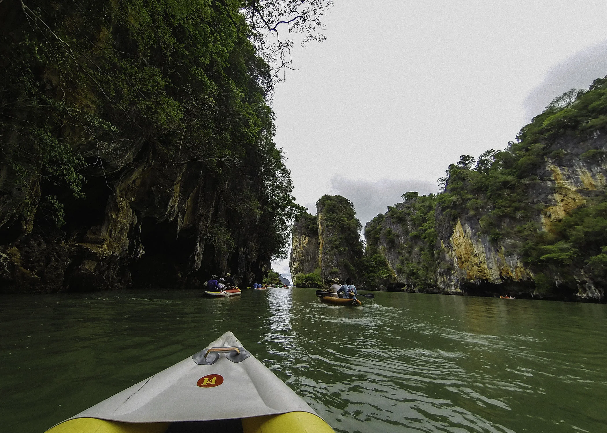 Canoeing in Phang Nga. Quite spectacular.