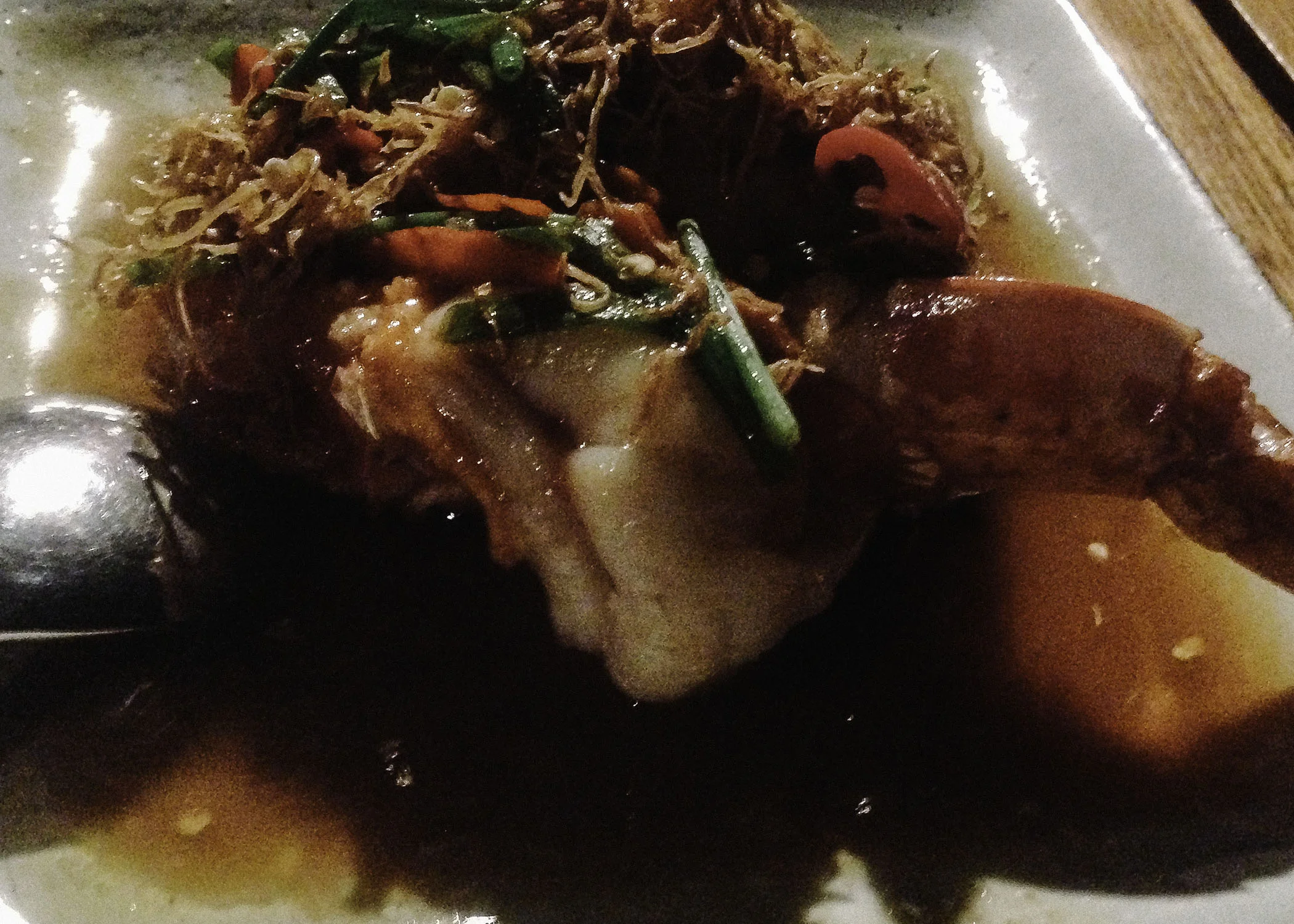 This is a gigantic prawn !!