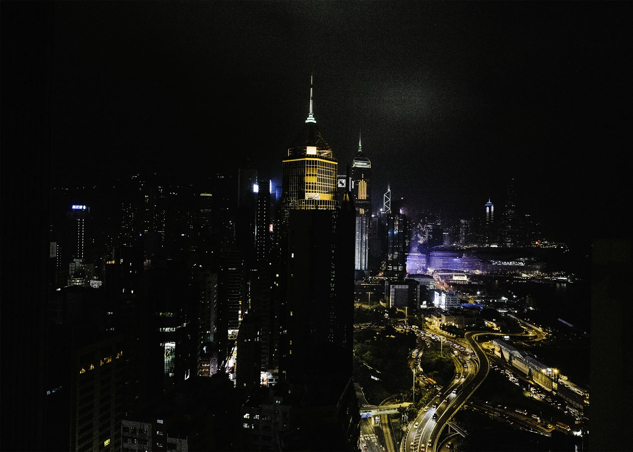 The view from the Excelsior Hotel's ToTT's Bar.