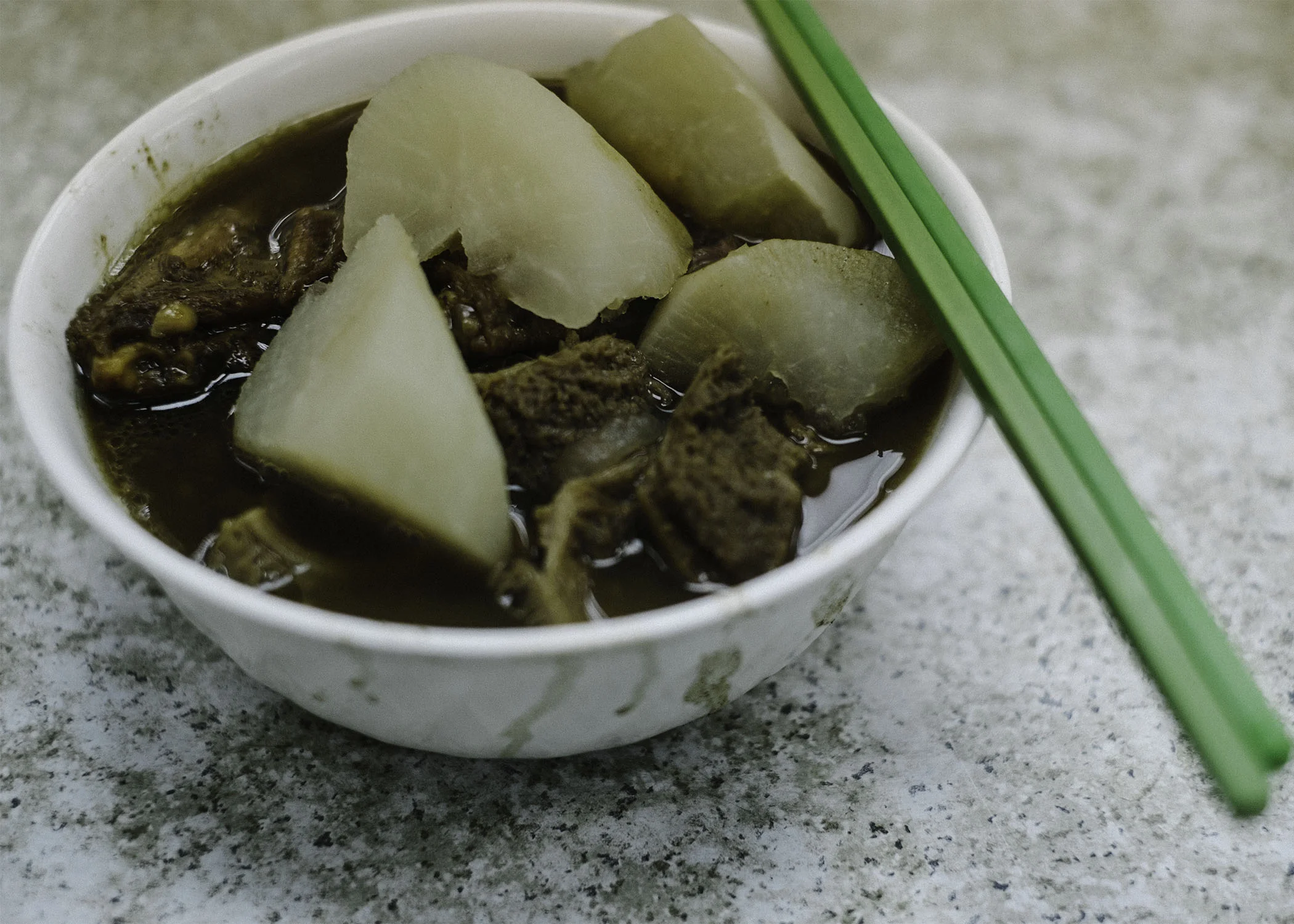 More beef brisket noodle soup, this time at a noodle shop in the Kowloon side