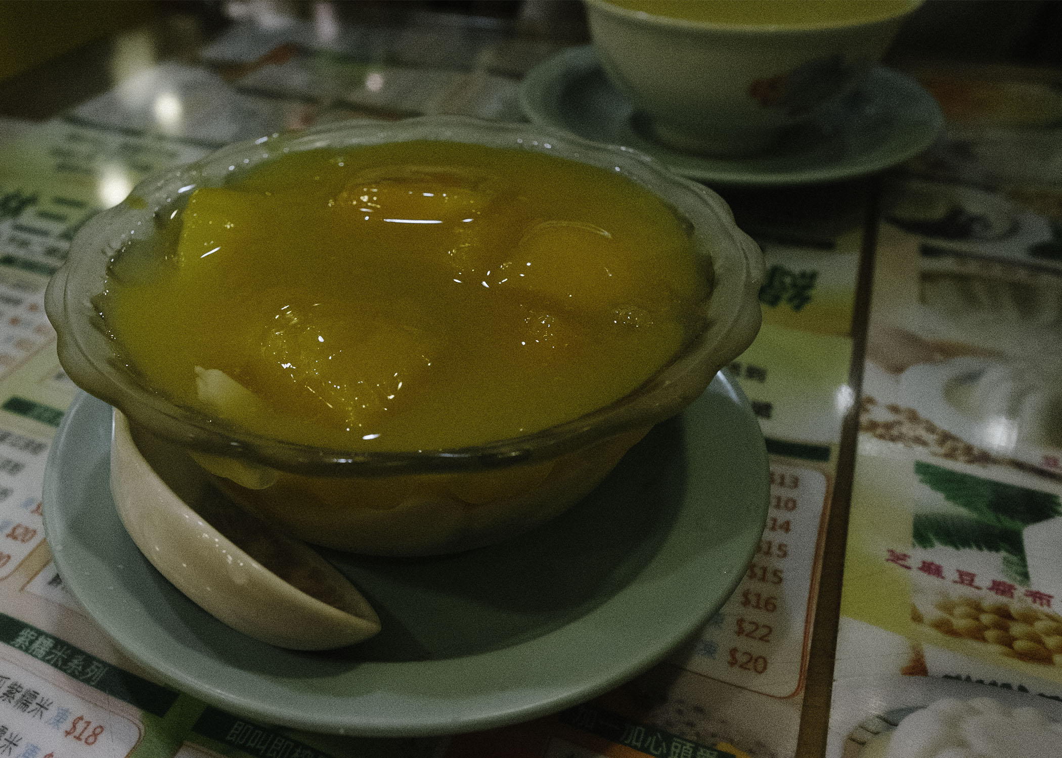 Mango tofu fah in Kowloon Island