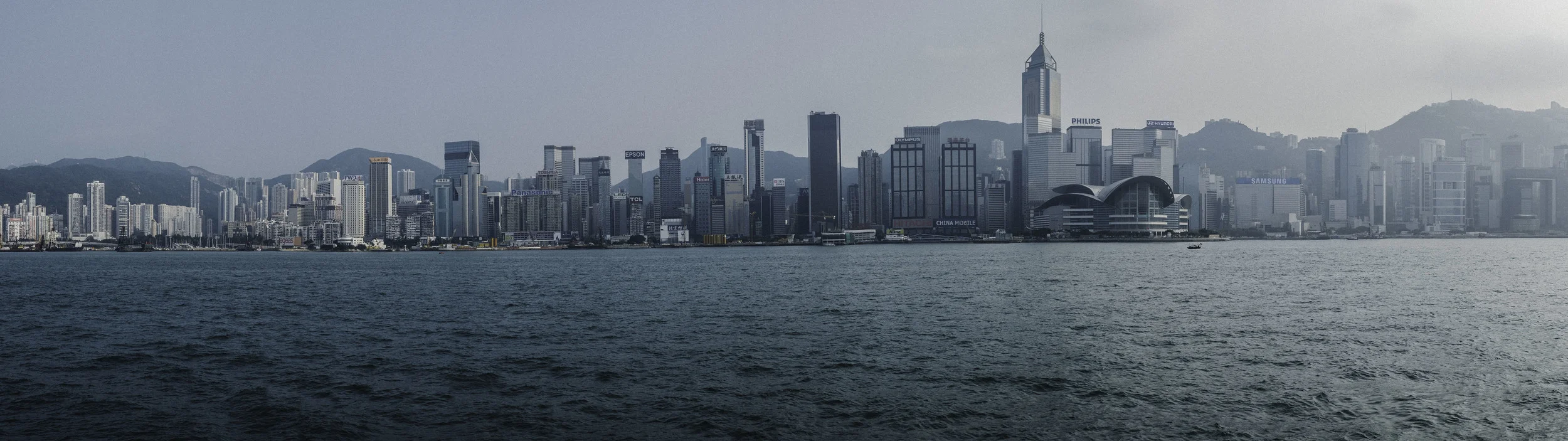 The view of HK Island from the TST Promenade