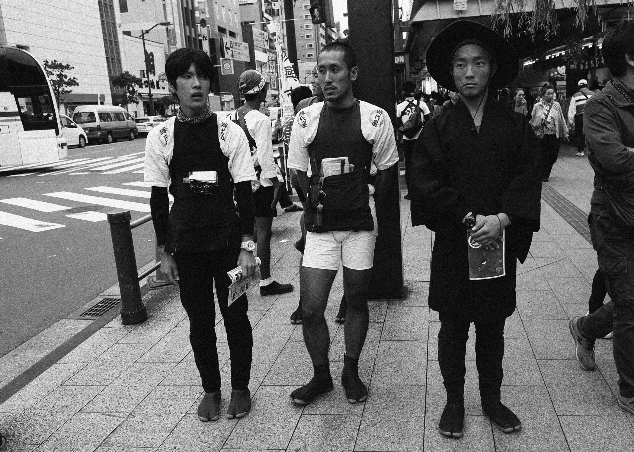 Arrived in Tokyo and well first stop was a temple, but we really wanted to try the rickshaws but no time for them even though these guys seem uninterested in taking us for a ride