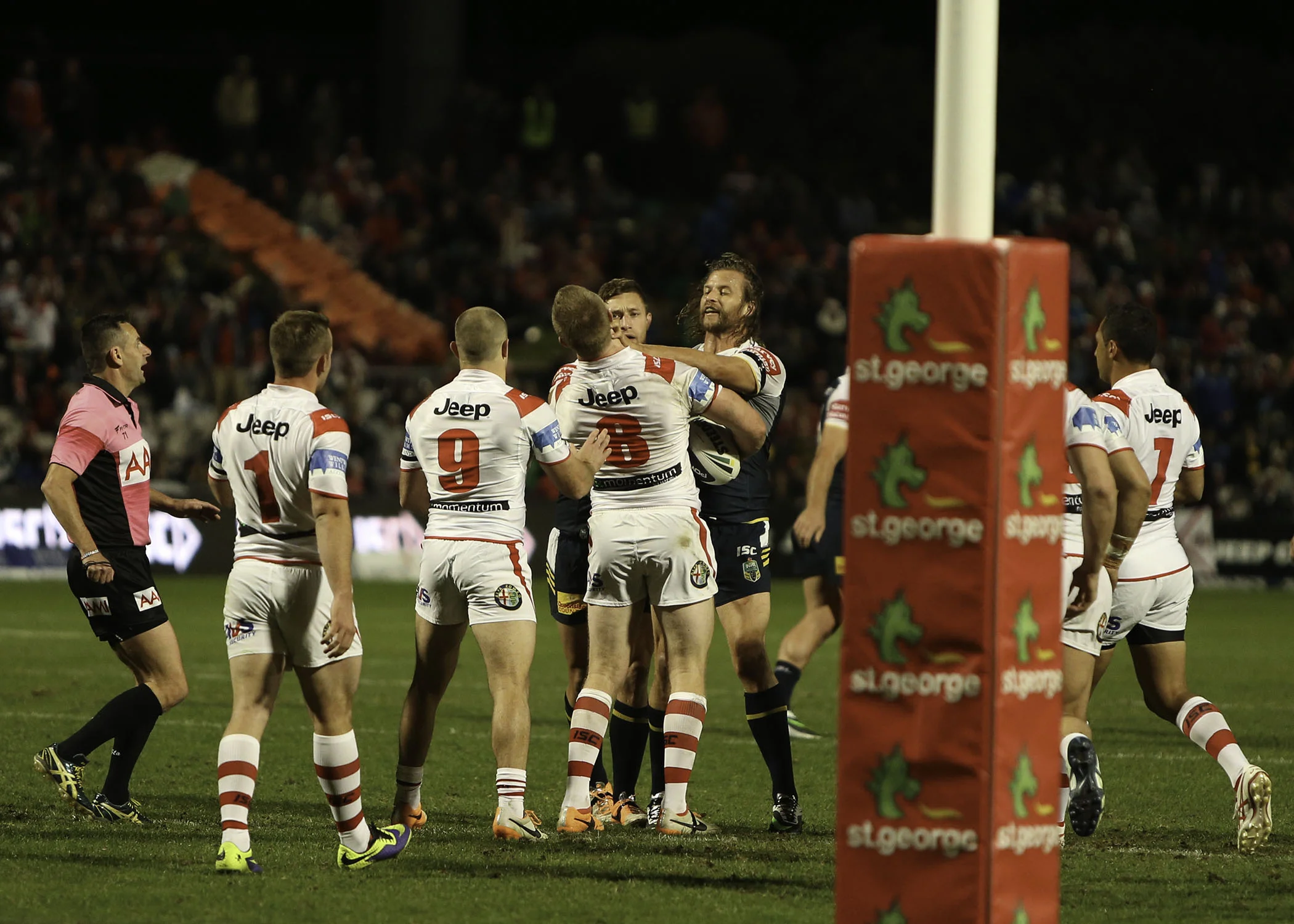 A bit of bad blood .. a little push and shove and it is all sorted out.