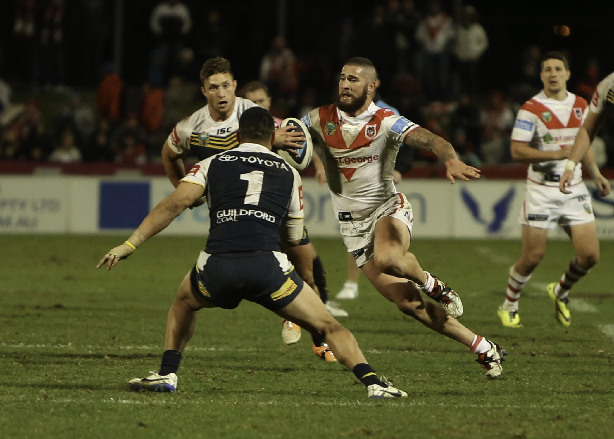 Ex Raider, Joel Thompson lives up to his promise tonight, and probably had his best game in the Red V