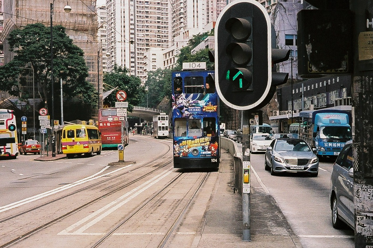 The Ding Dings as they are affectionately known as. Trams can get you literally right around HK  Fuji Superior X-tra 400, Leica M6 with Voigtlander Wide Angle Color-Skopar Pan 35mm f/2.5-M (PII)
