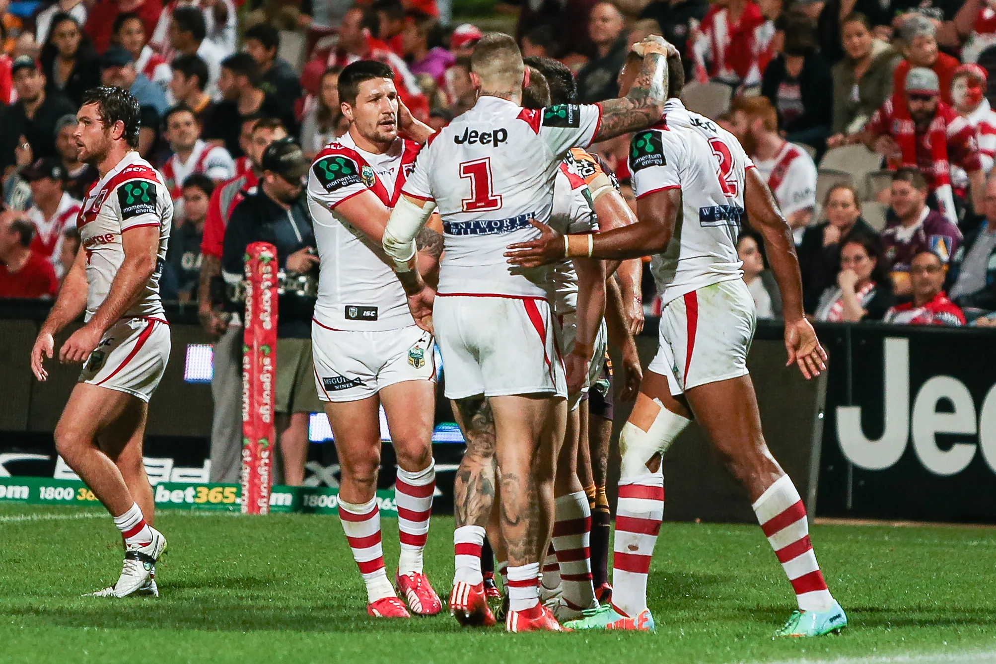 Eto Nebuli scores the first try for the game, early in the 1st half