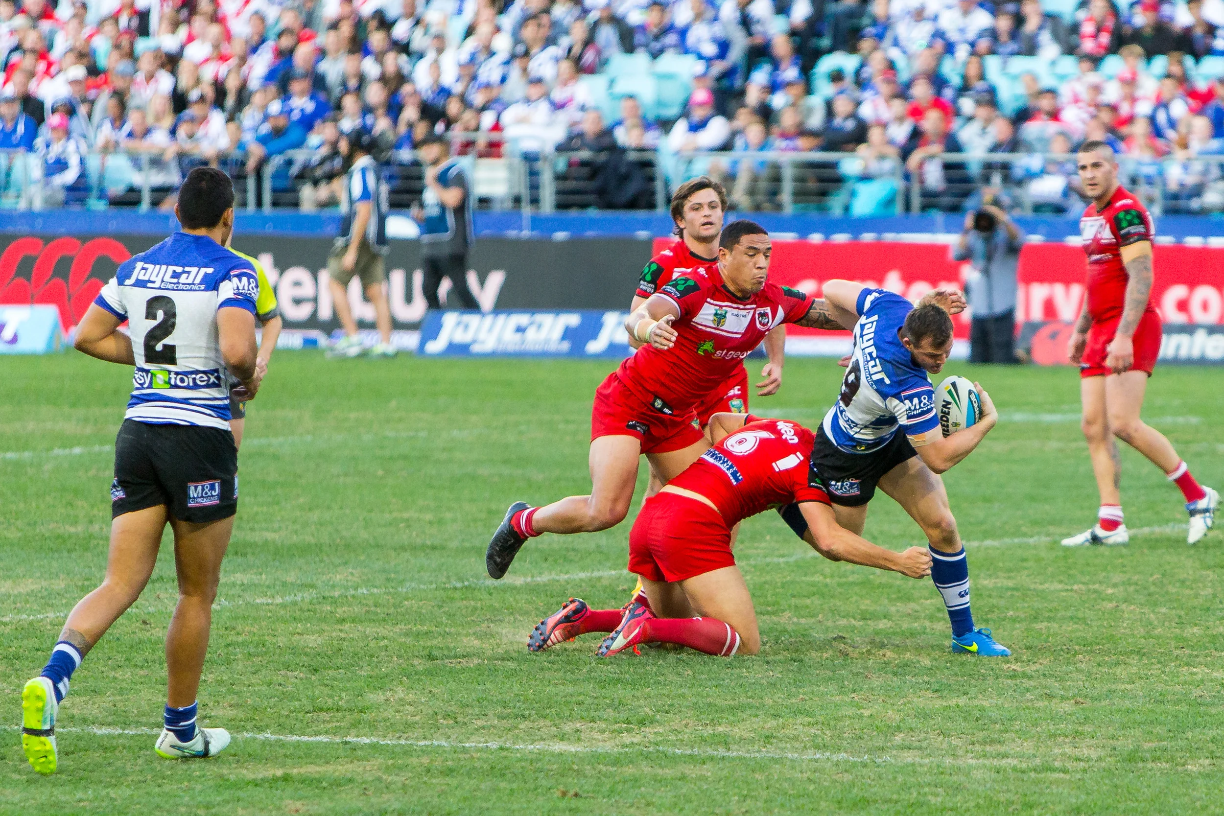 or does former team mate B Mozzle get away?