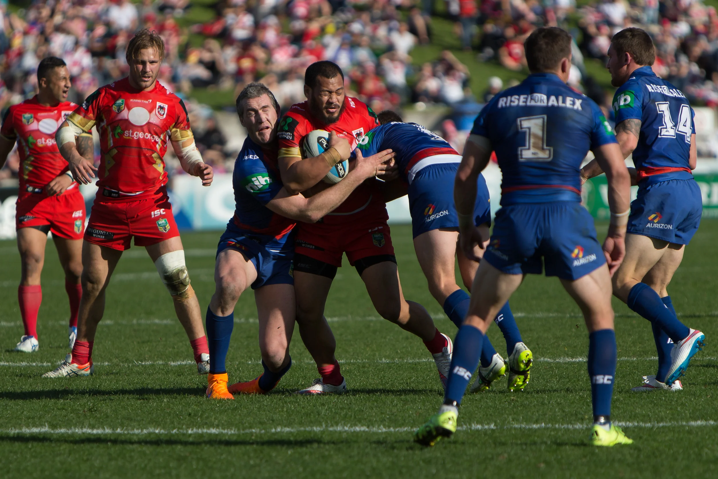 Strong hit up by Leeson Ah Mau