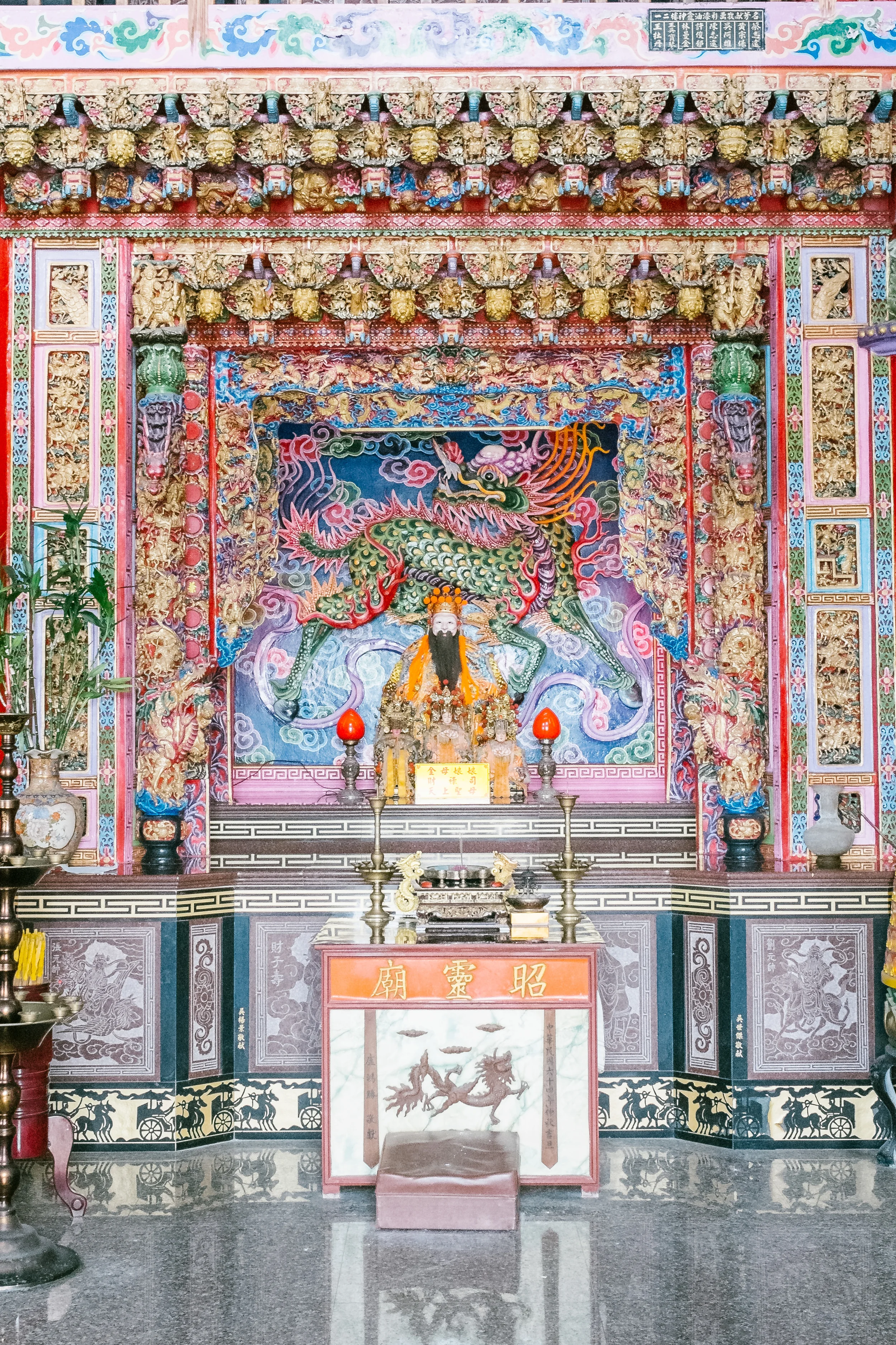 Inside one of the bigger temples in Jiufen