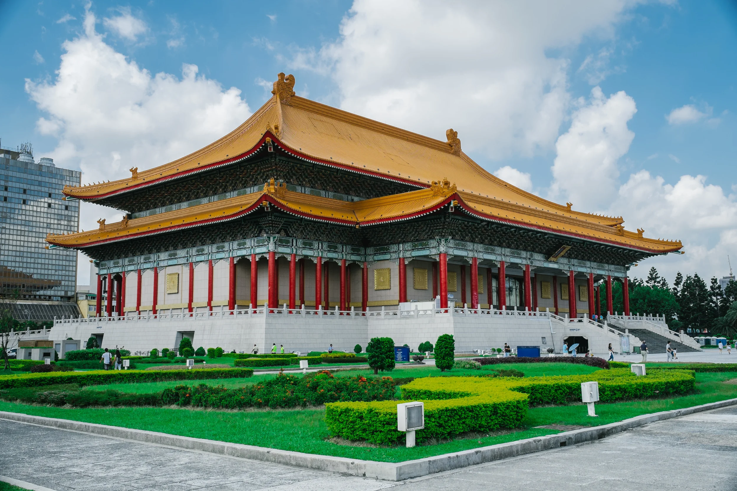 One of the two halls at the site
