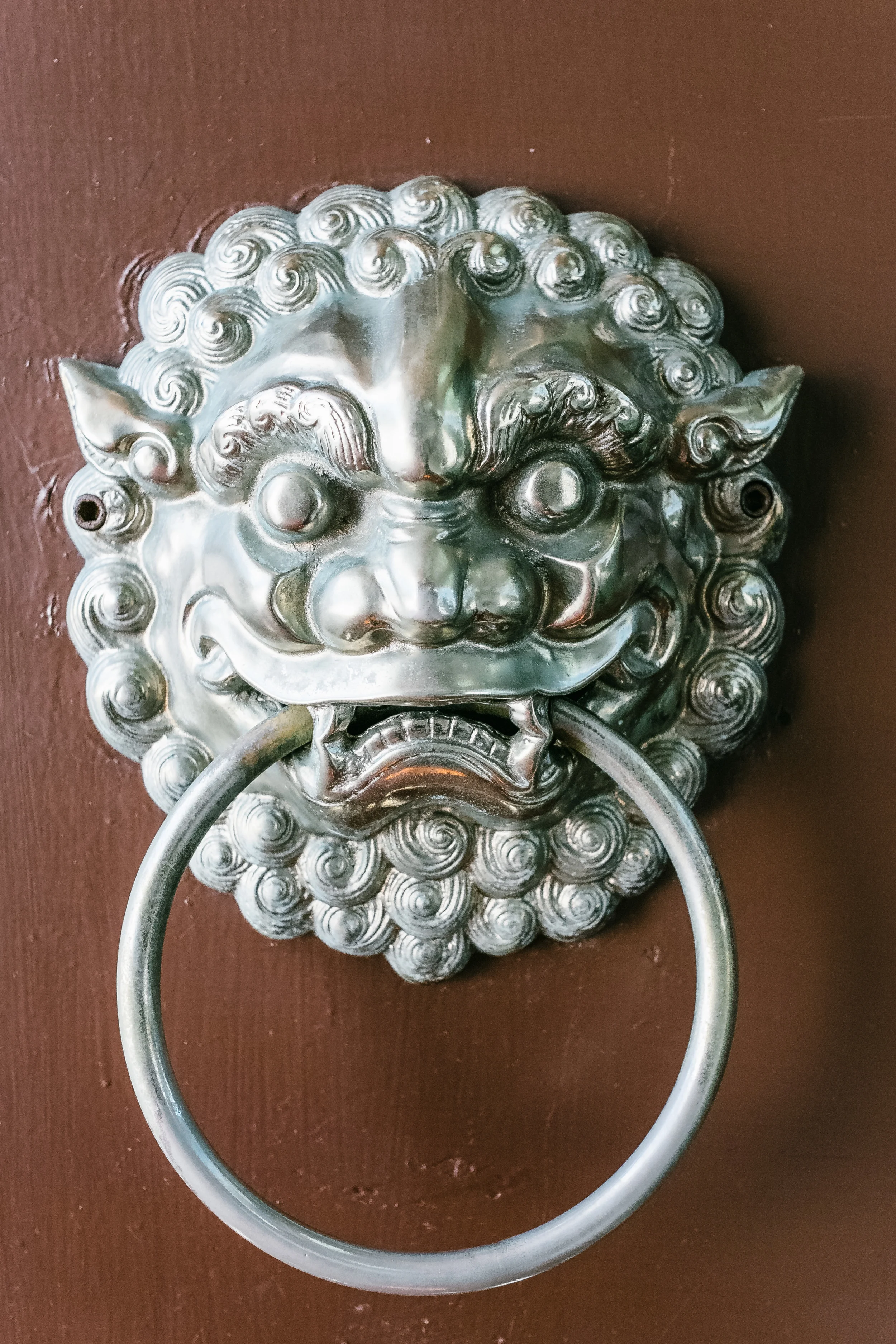 Open sesame, the door handle to get into the museum part of the memorial