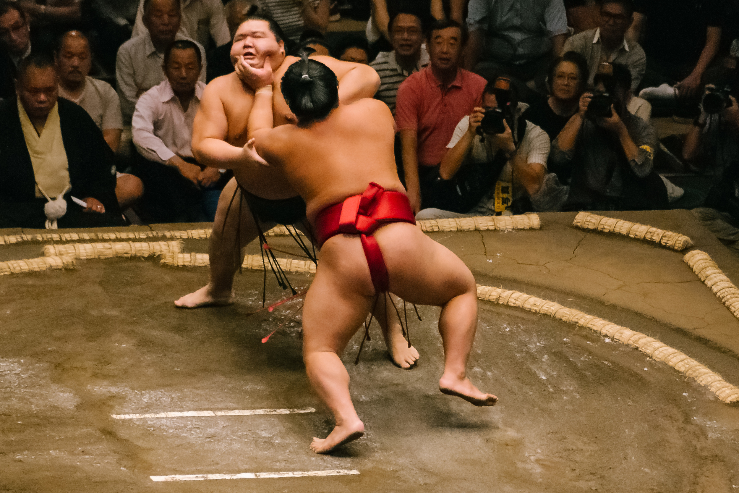 Slapping is not always on the agenda of the wrestlers