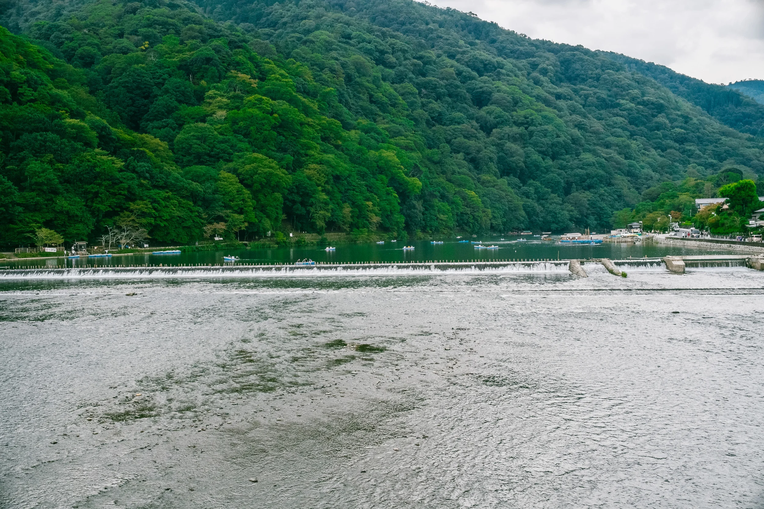 You can rent a boat and row or I am sure you can fish in the river