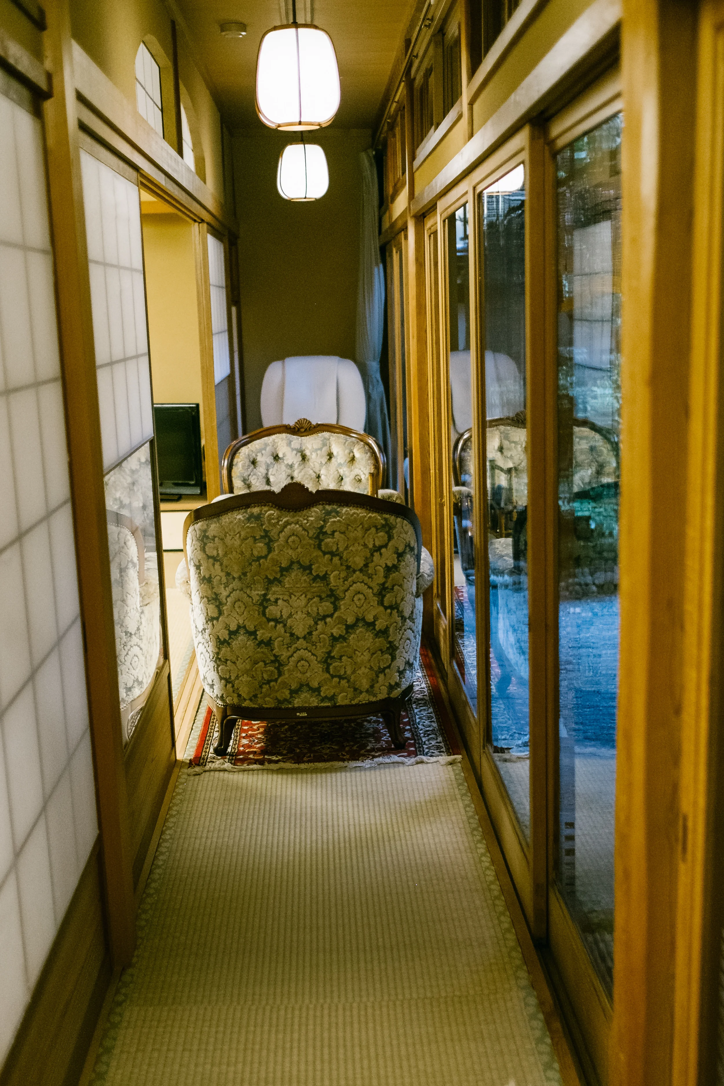 Don't be fooled by the first two chairs. The big white one counts. It is an Omron massage chair :)