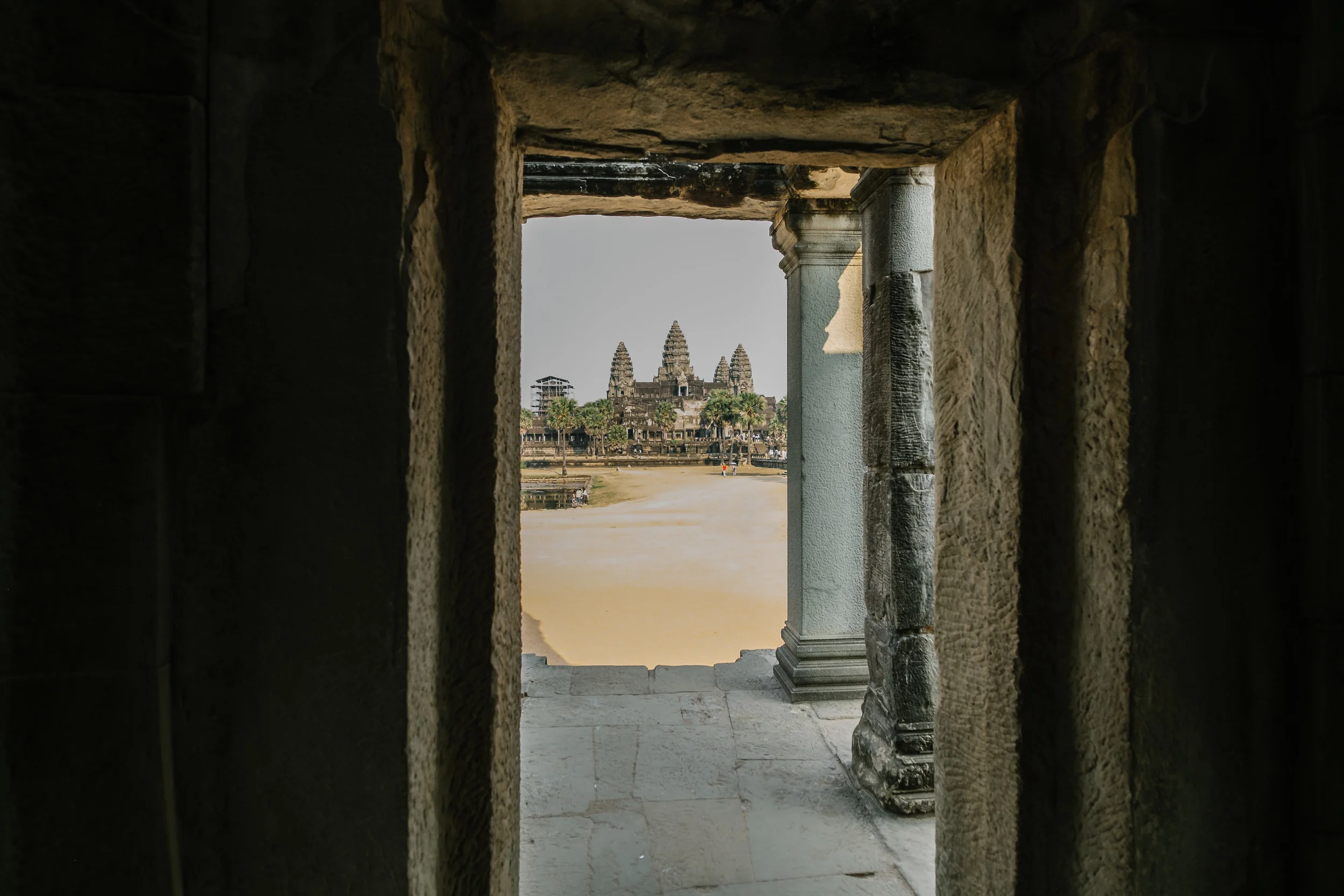 Almost reaching the famed temple, can spot 4 out of the 5 towers from here. Fuji X-Pro 1, 23mm f/1.4