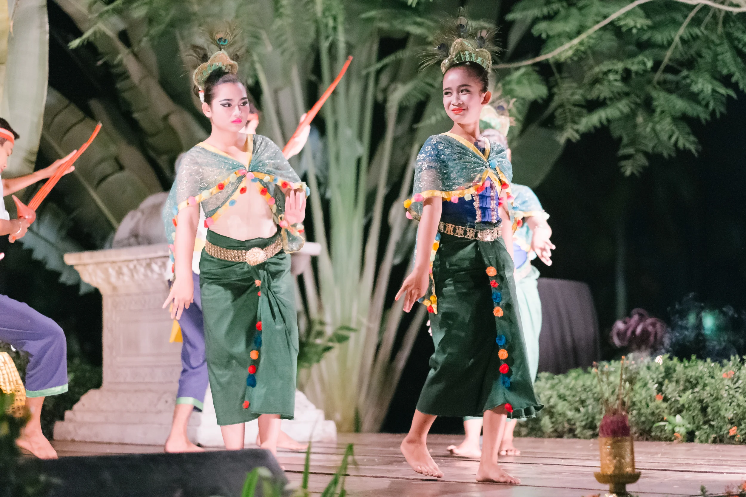 Apsara dance at the Sofitel. Fuji X-Pro 1, 85mm f/1.2 R
