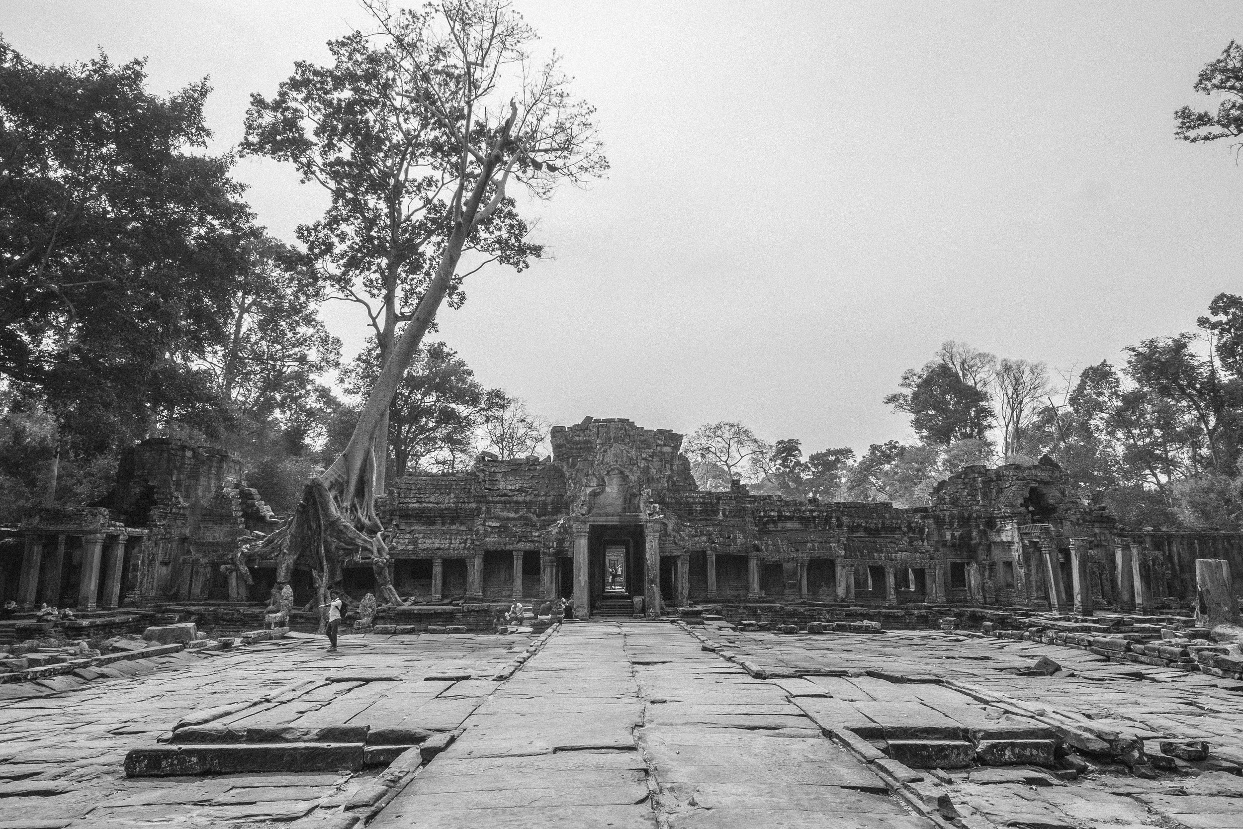 Massive court yard before the main gate