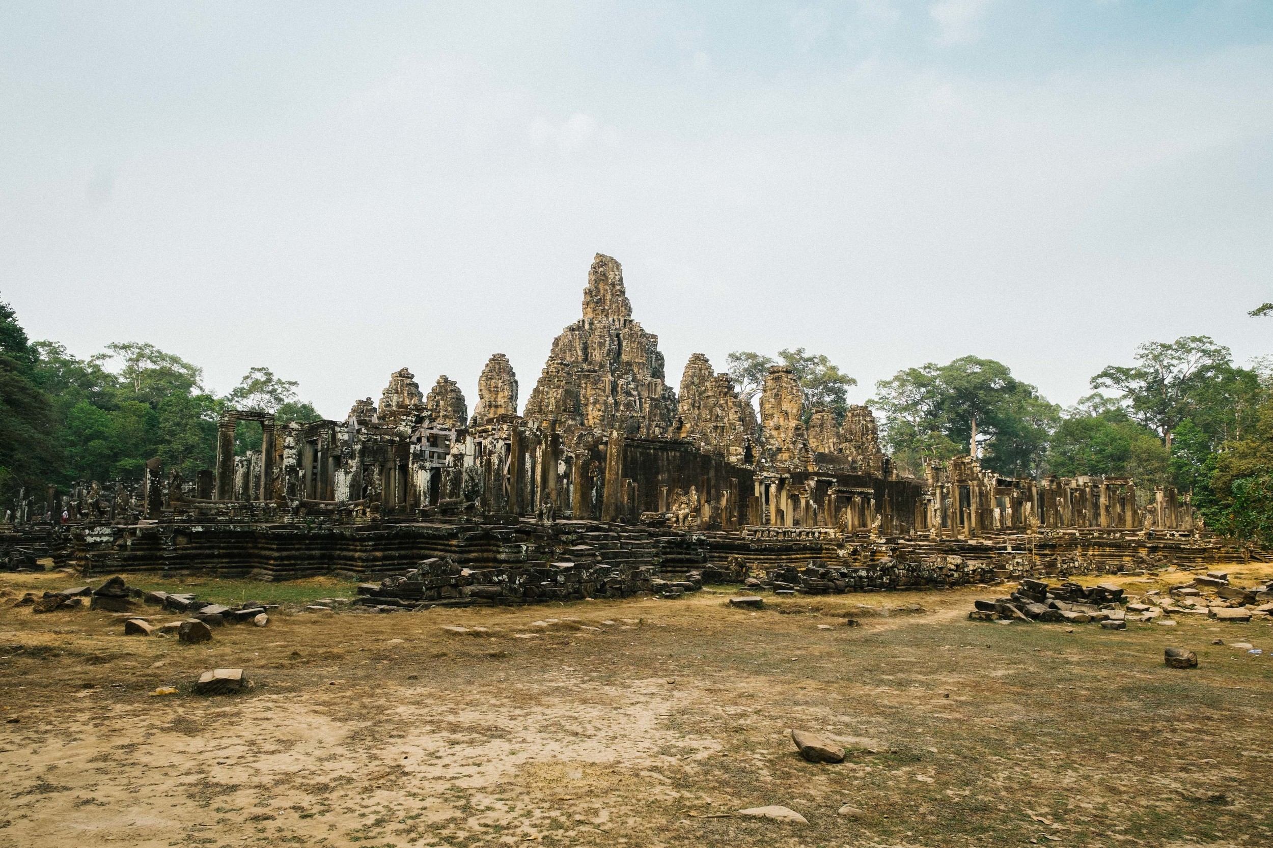 Apparently in wet season the temple is surrounded by water, not so much water here today in the dry season  Fuji X-Pro 1, 14  mm f/2.8