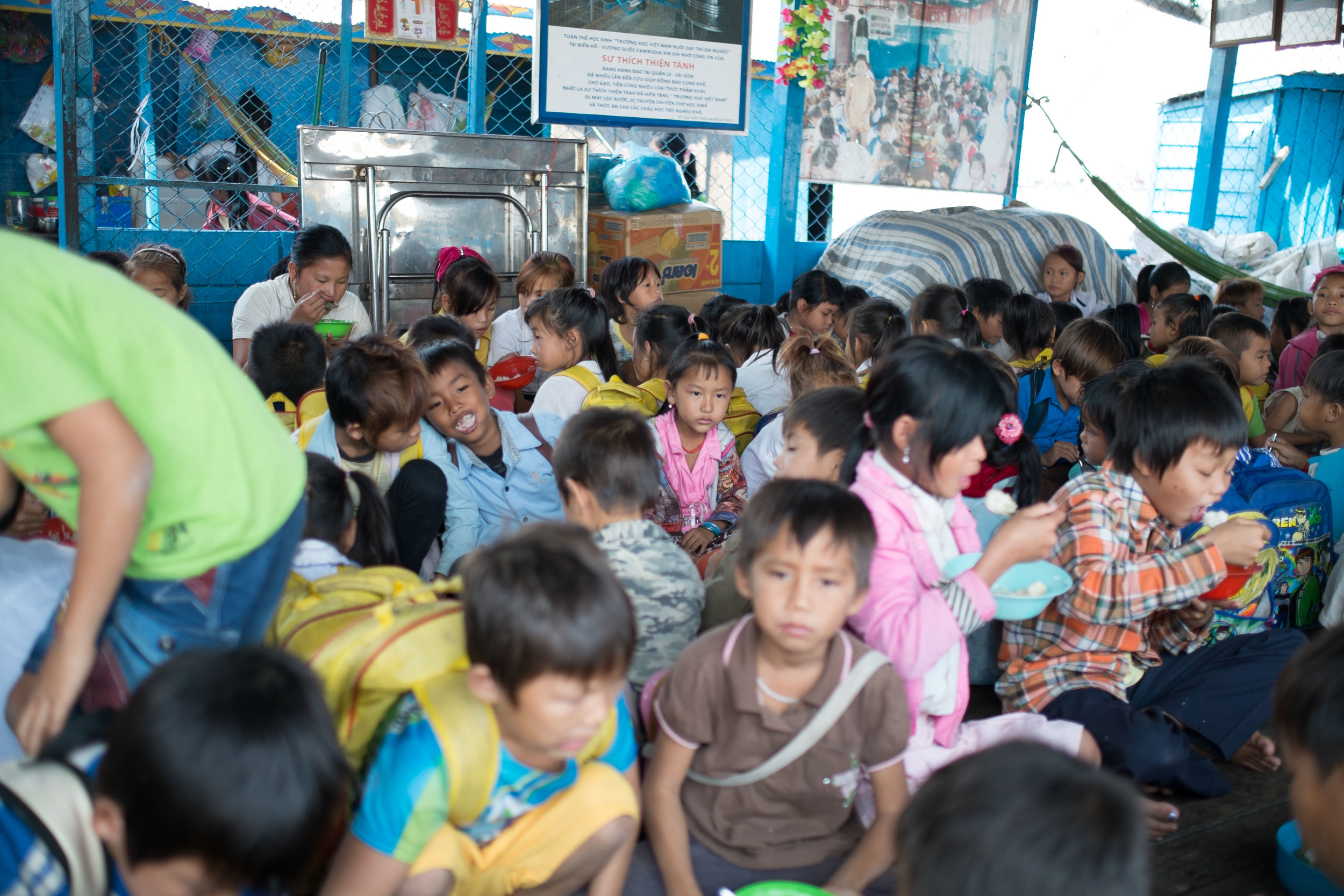 First stop was the orphaned children from a recent typhoon that ripped through Vietnam. The kids are taken here and are fed rice. They go to school here, sleep here and play here. It is quite a sad place to go to, but some kids are smiling and that gives you some comfort. Fuji X-Pro 1, 23mm f/1.4