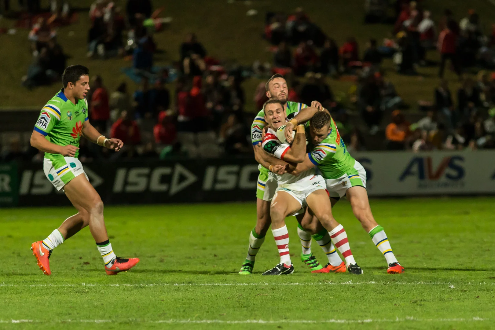Gypsy does the hard yards to help out the forwards early in the 2nd half