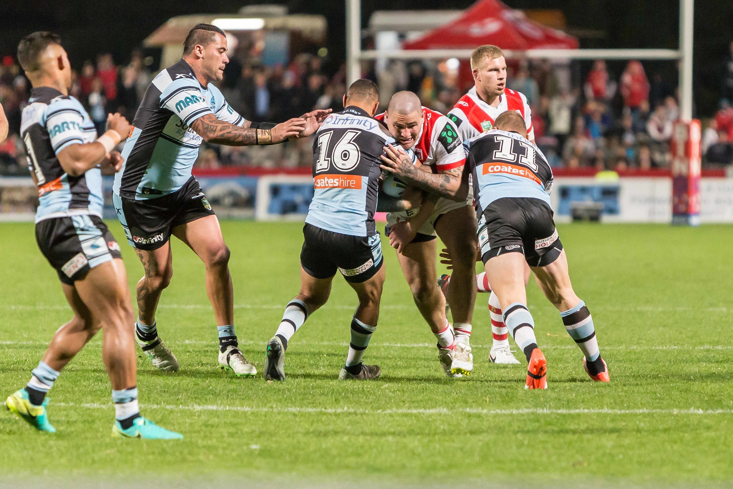 Hard yards to start the game by Russell Packer