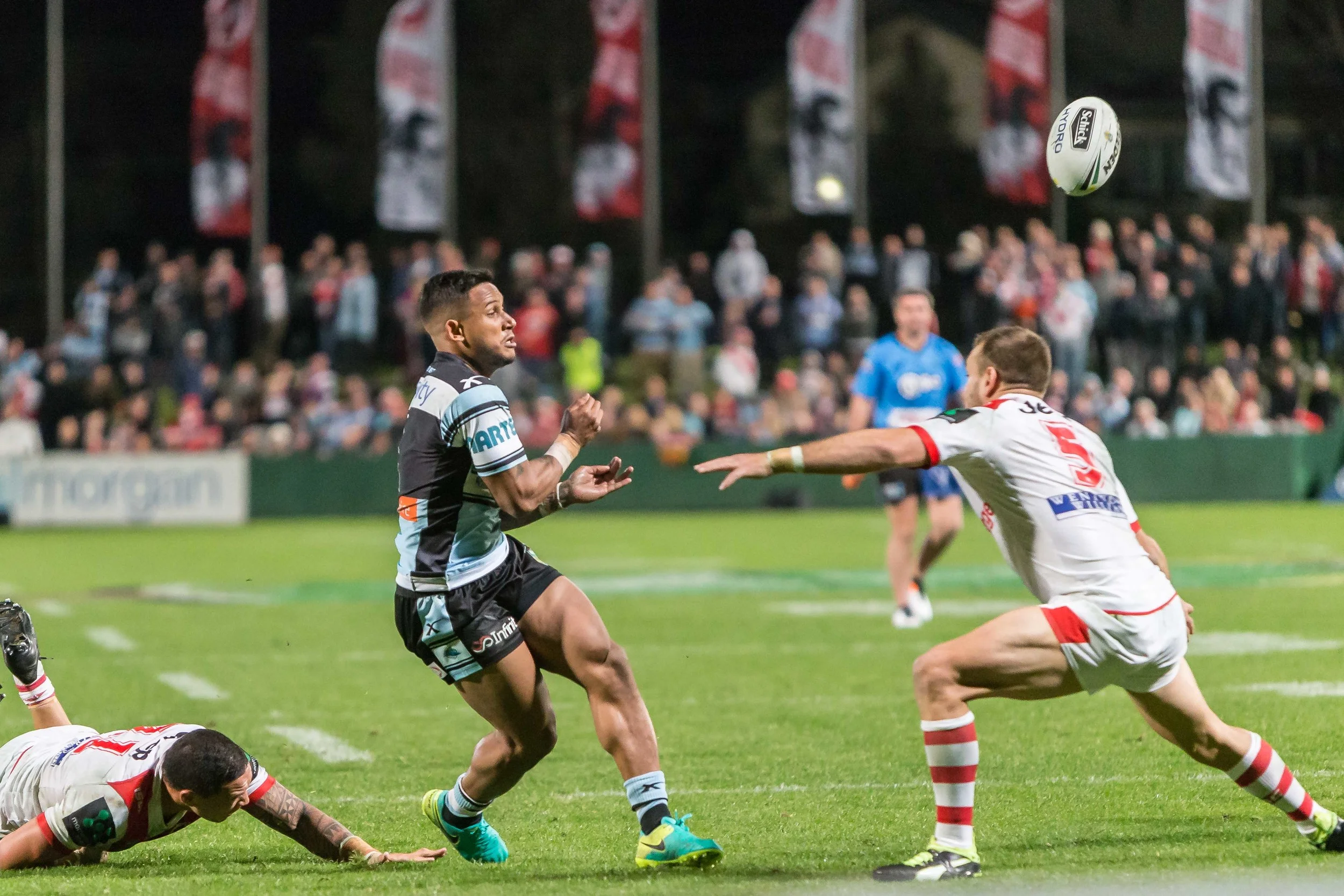Benny Barba trying to spark the sharks