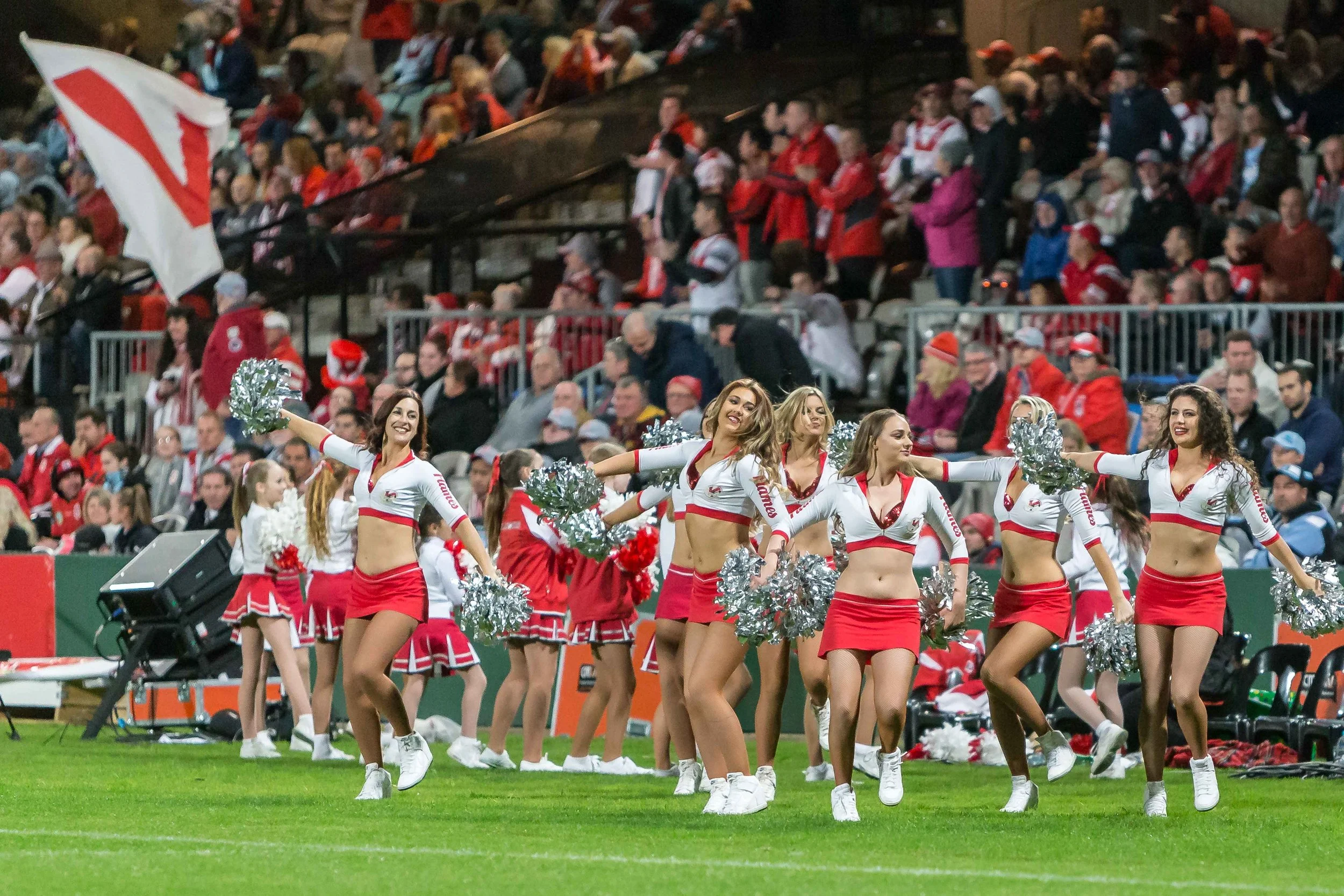 The flames celebrate the final siren... Happy days