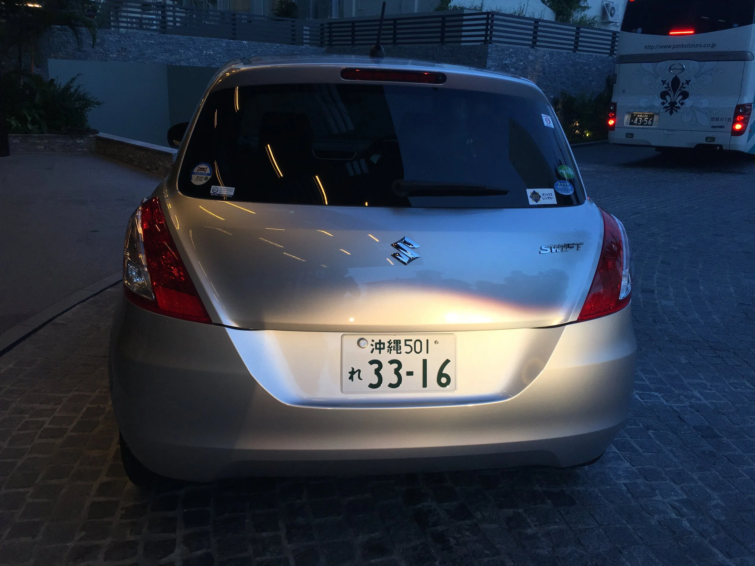 Taking a pic of the Swift just to remember the number plate when i parked in the valet area.