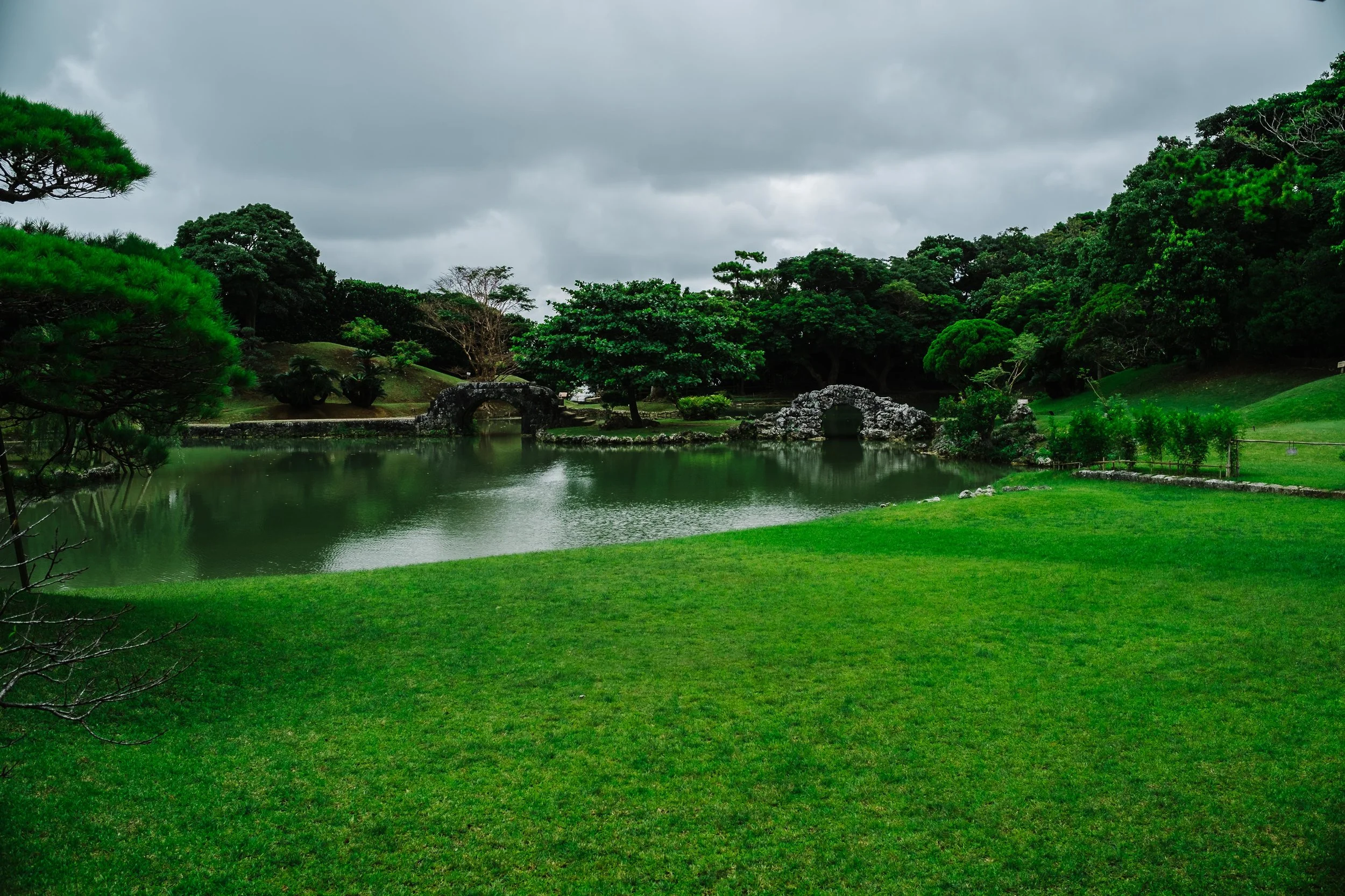 The picture does not do justice to the surreal feeling of the garden, you could sit and just look at the pond all day and let time fly.