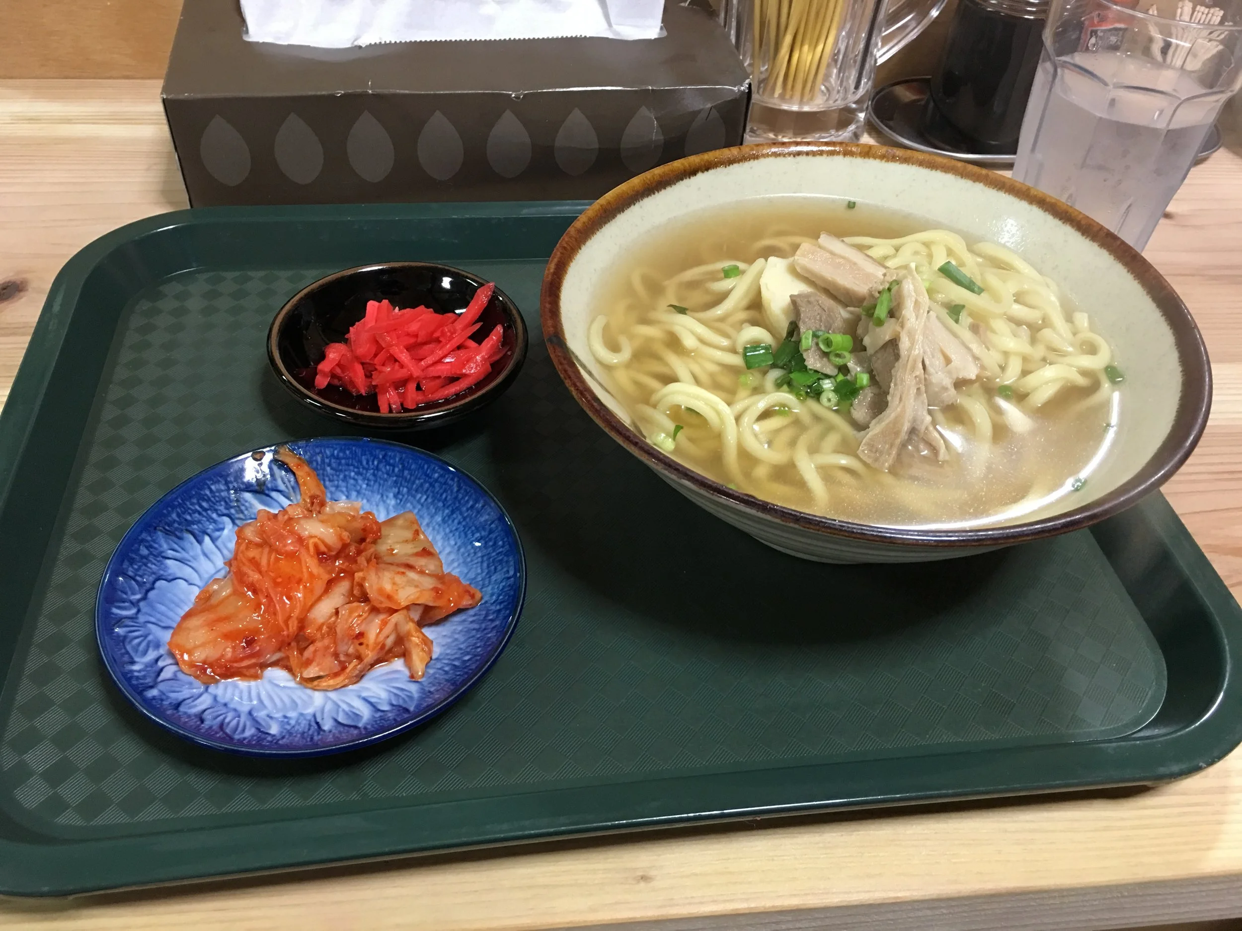 My Soba with some kim chi LOL