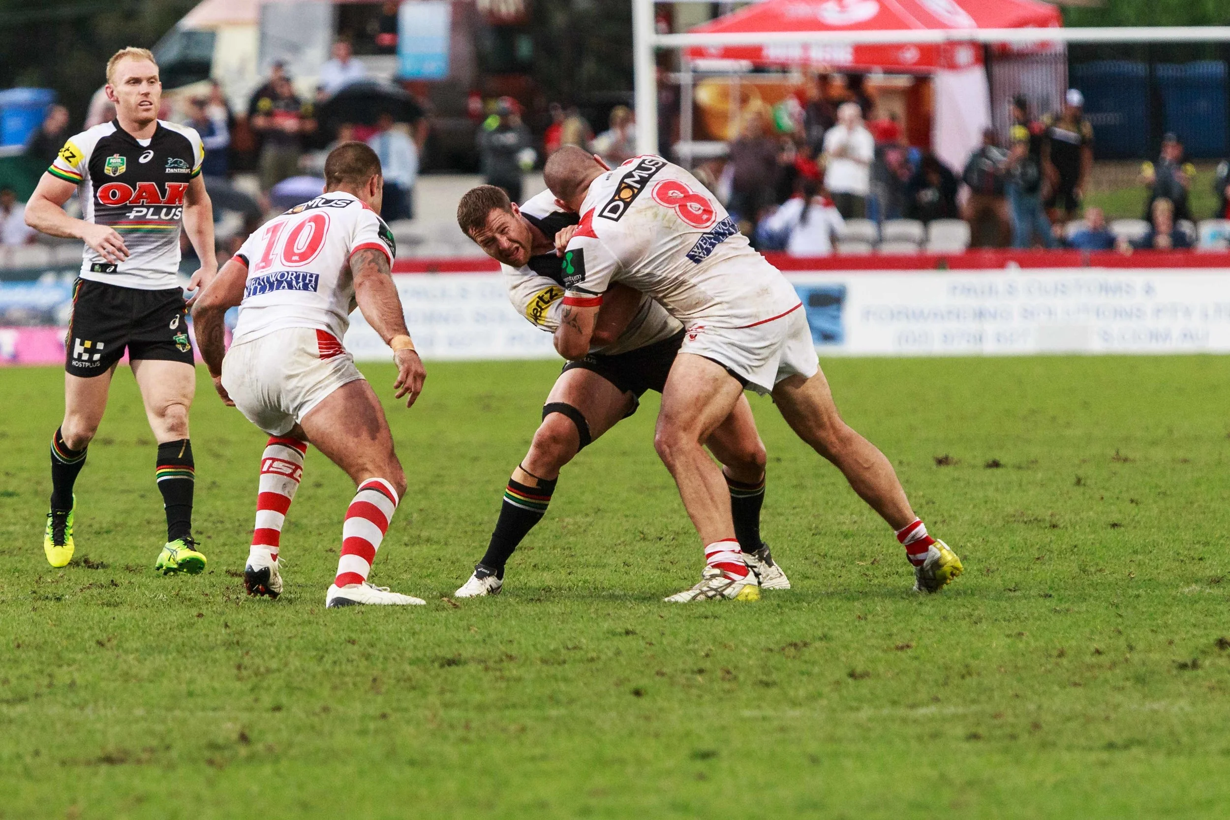 Former Dragon trying to lift his Panthers late in the game, Trent Merrin takes the line on