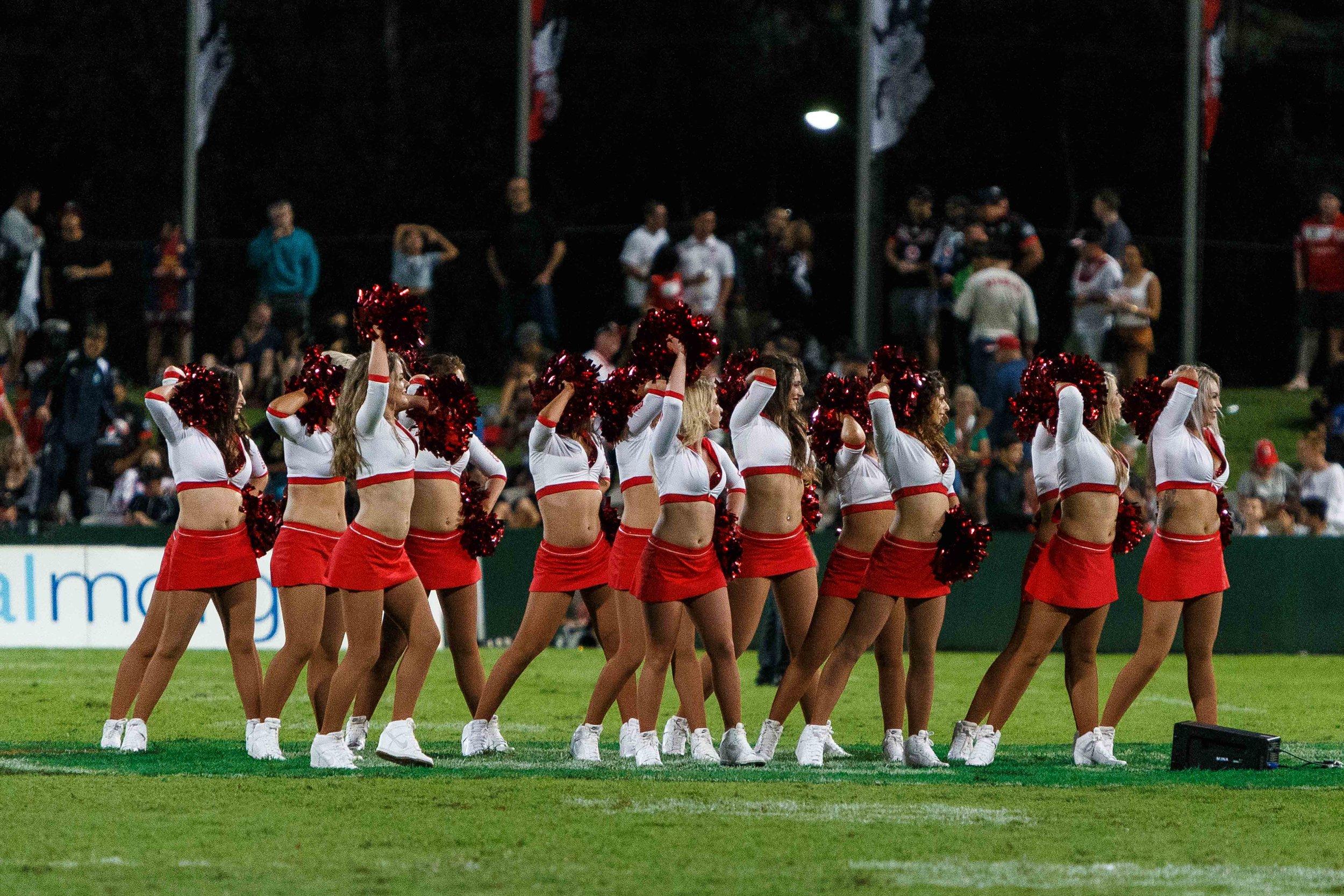 The Flames provide great half time entertainment