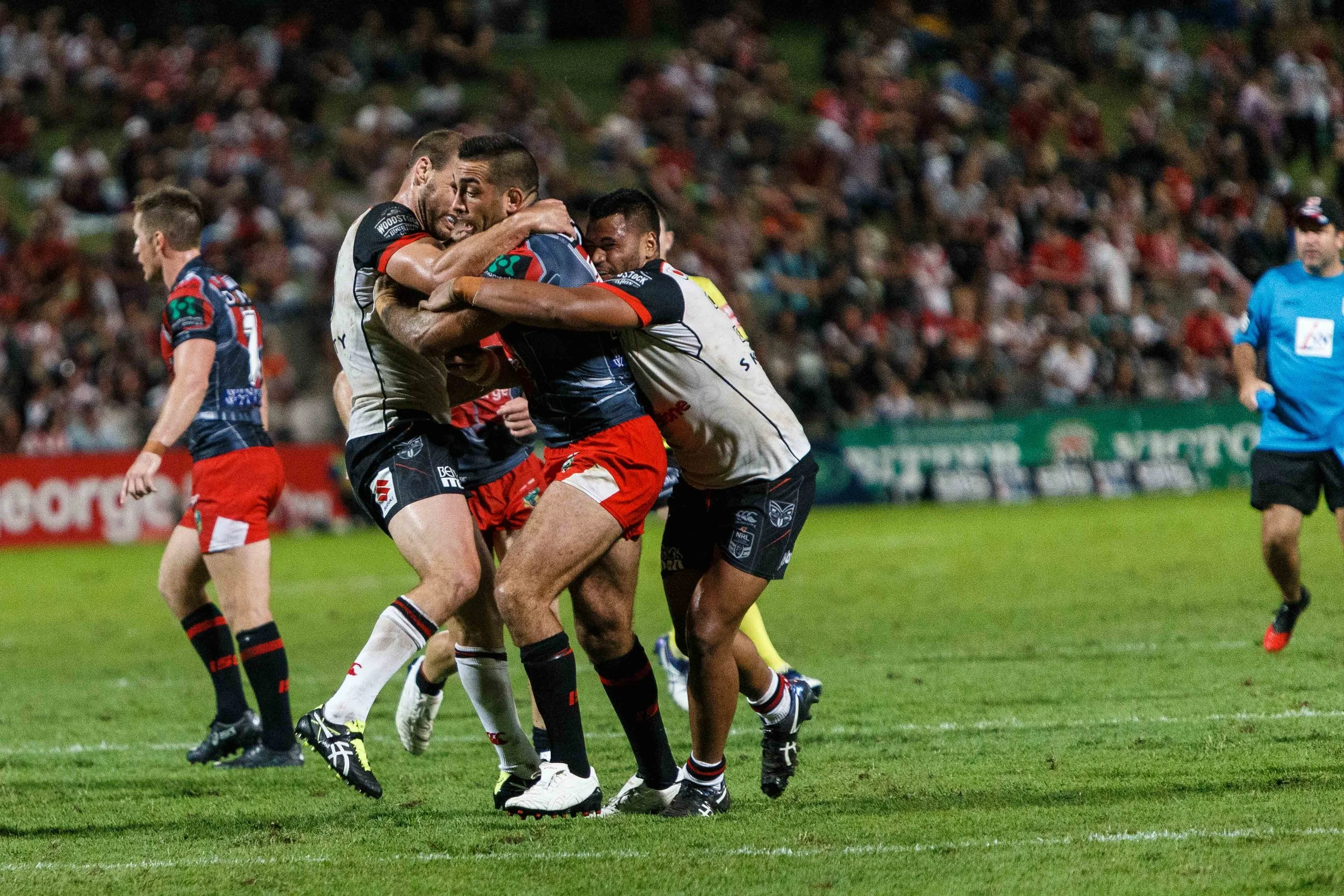 Paul Vaughn hits it up