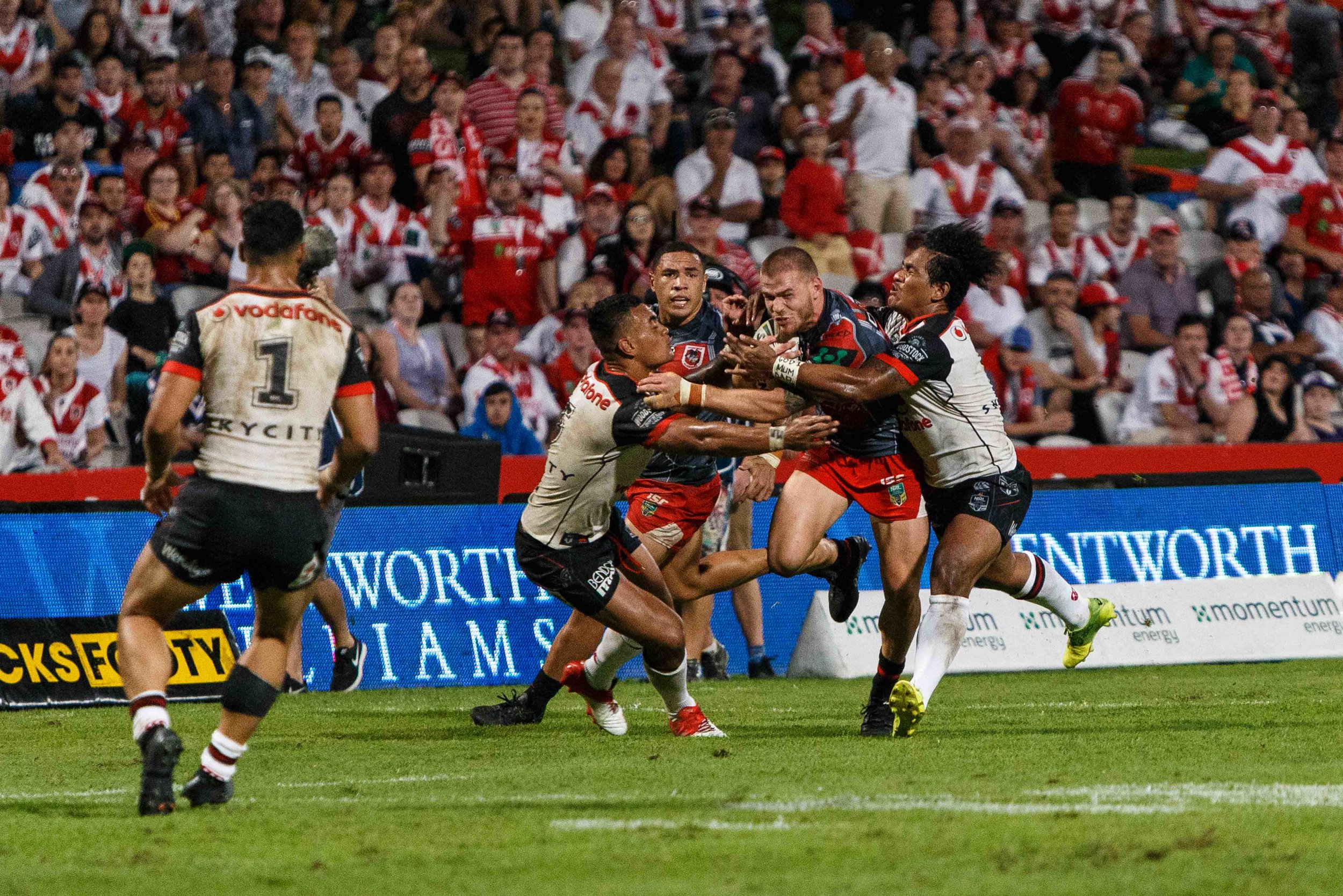 Euan Aitken bends the line