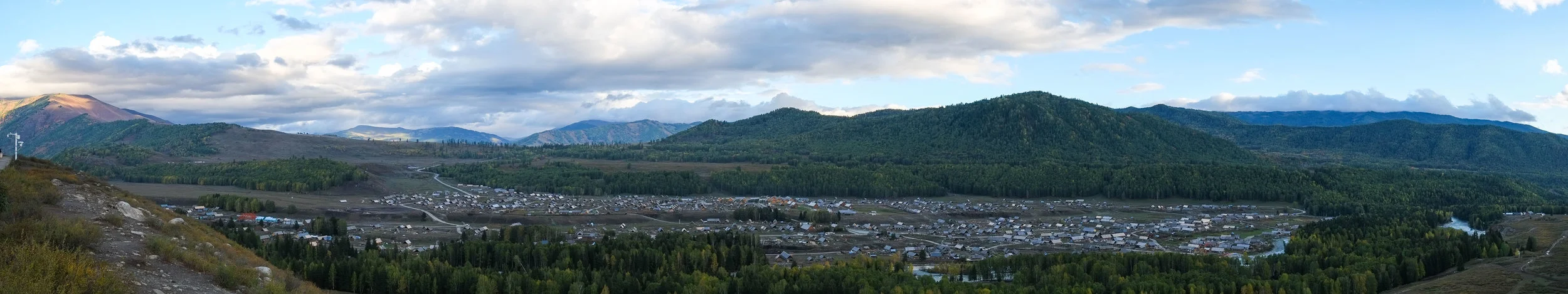 Looking down at Hemu Village