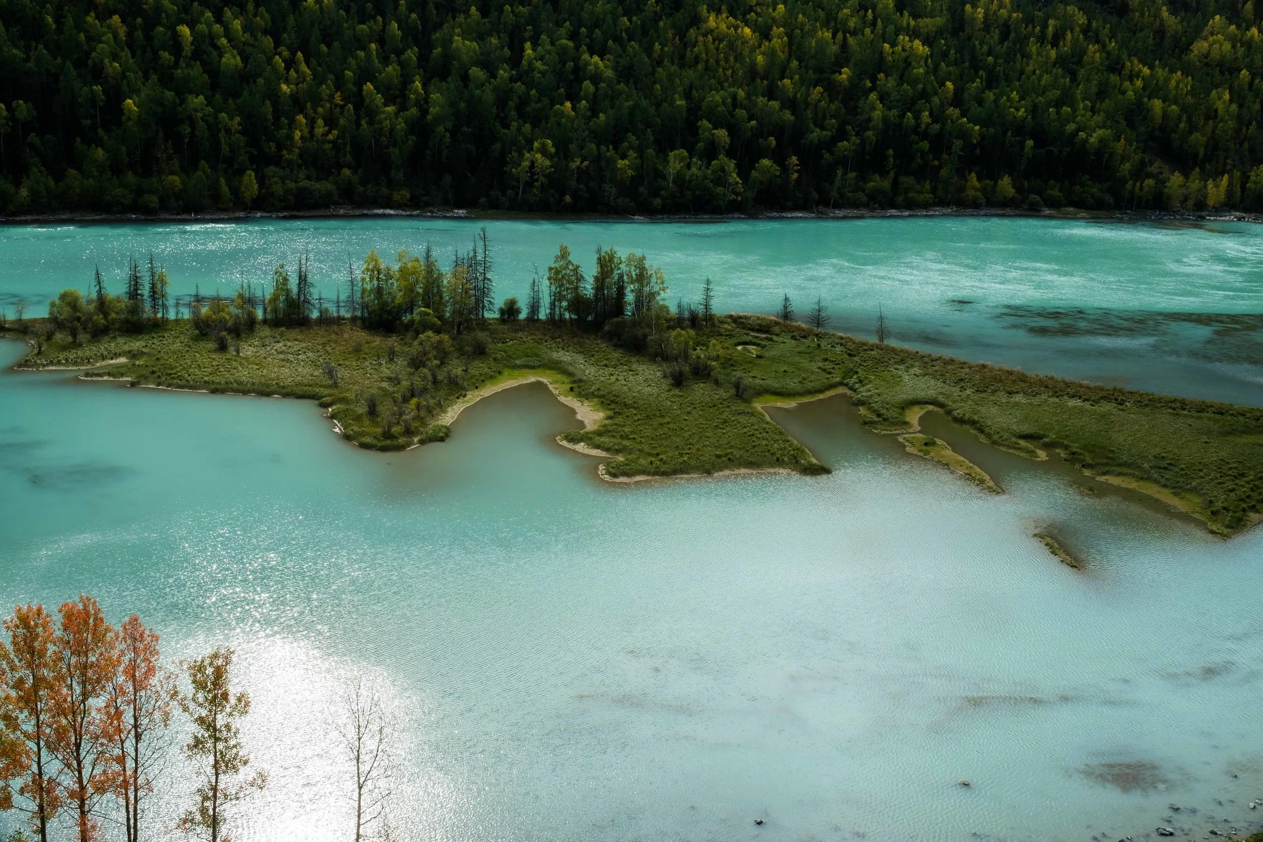 Another impressive view from one of the lookouts at Xinjian Kanas National Geopark