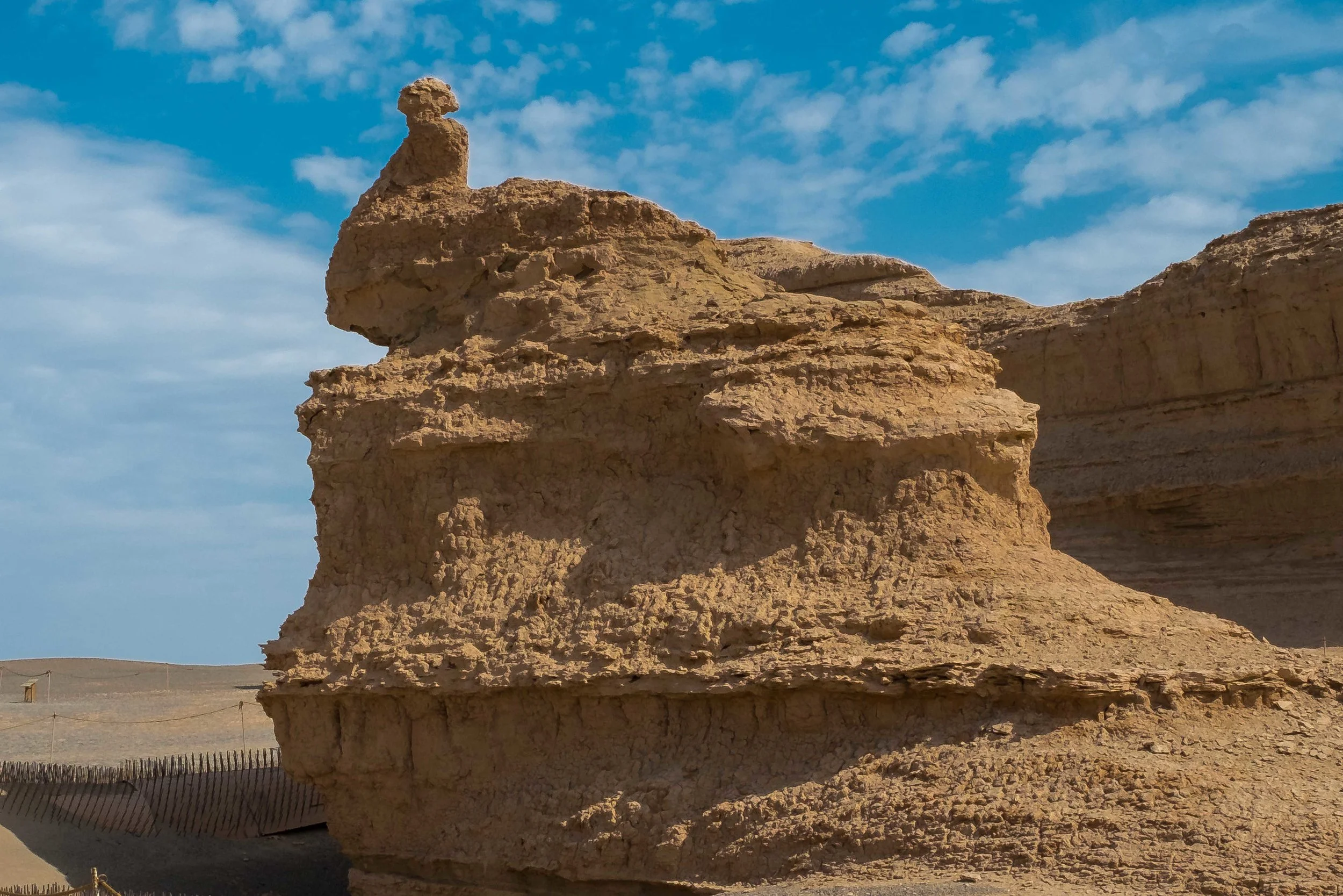 They say it looks like a peacock but wait till you see another angle. Dunhuang Global Geopark