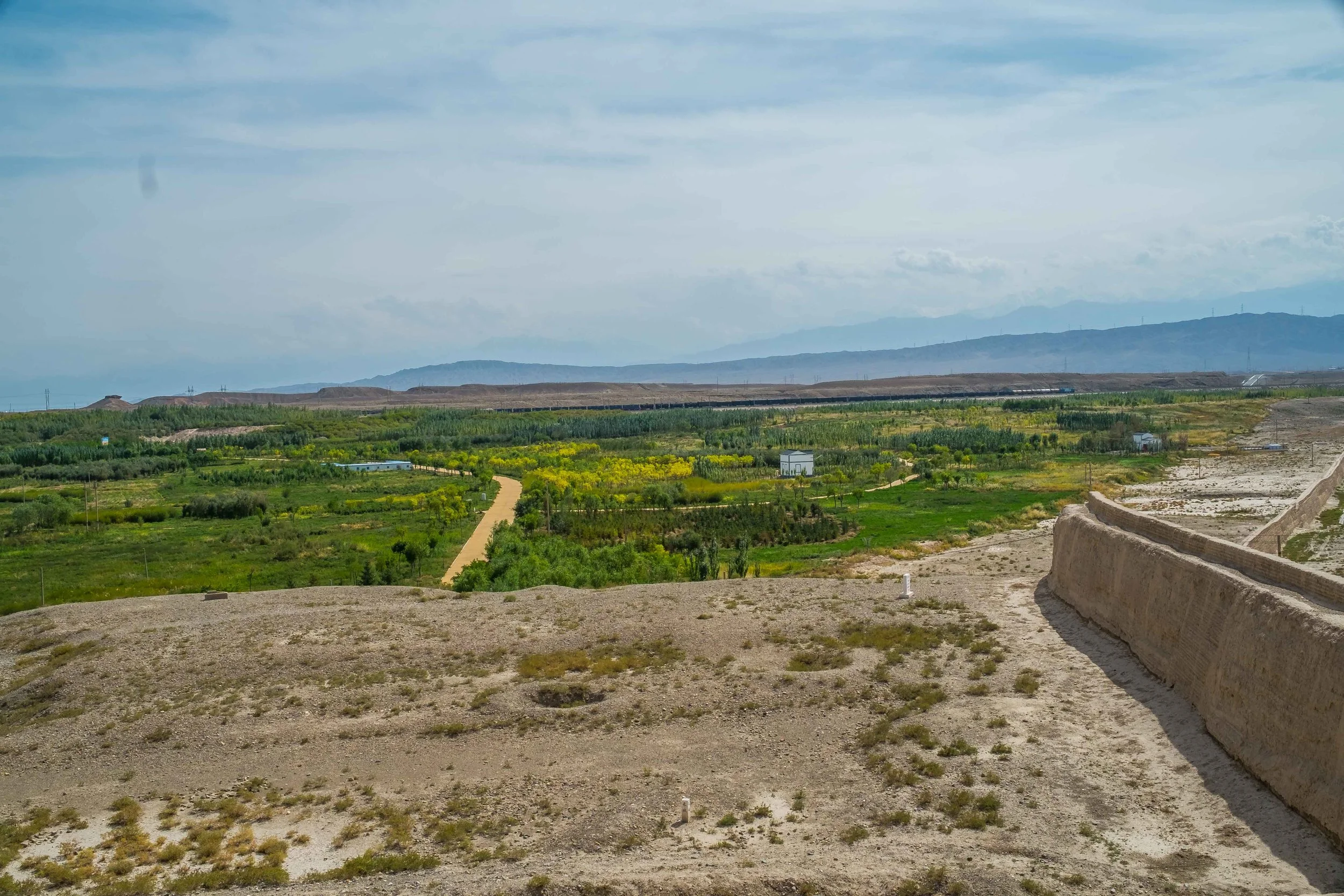 Part of the Great Wall of China. Jiayu Pass