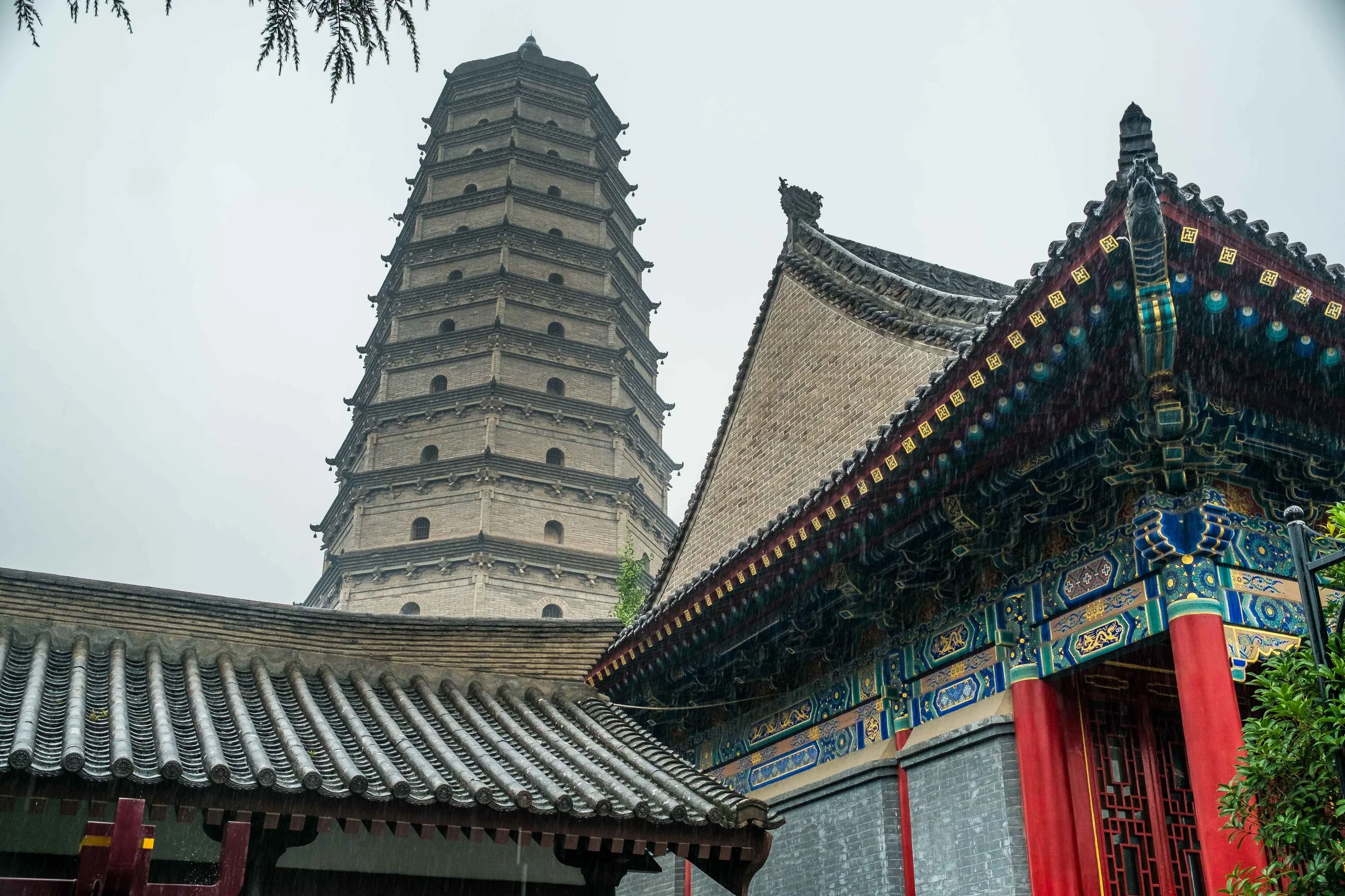 Famen's Pagoda which has never been neglected, if it partially knocked down it is restored