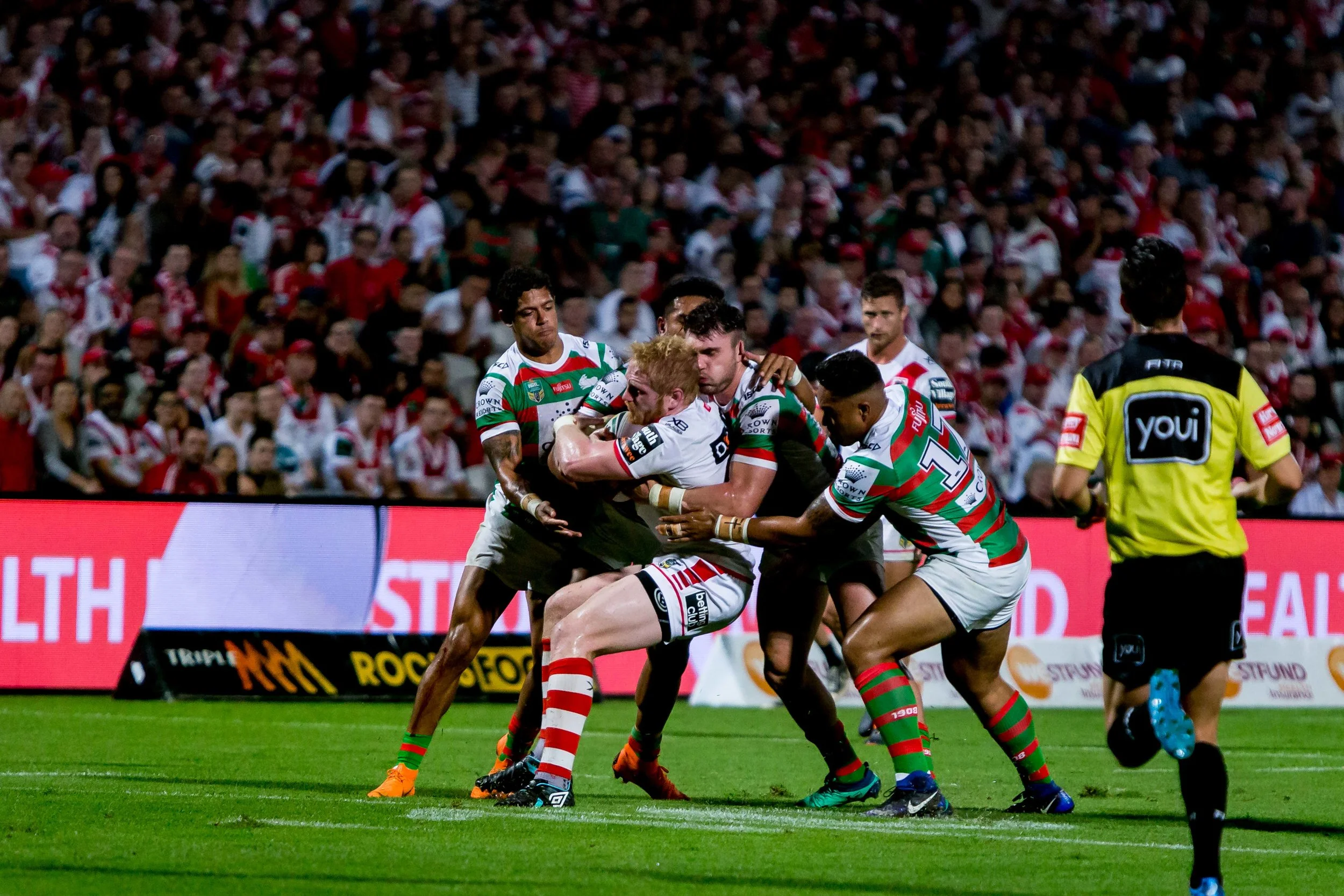 They kick it to James Graham instead