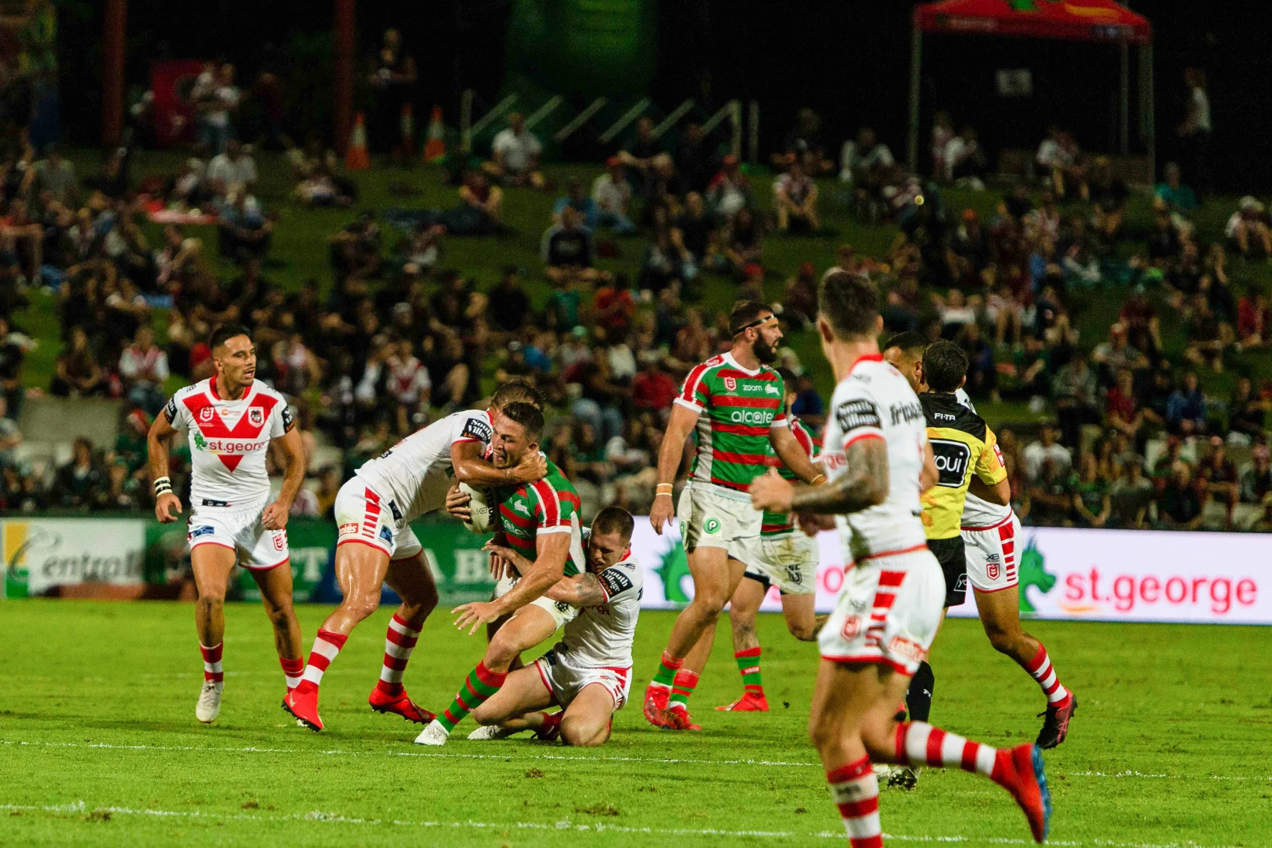 Slamming Sam literally