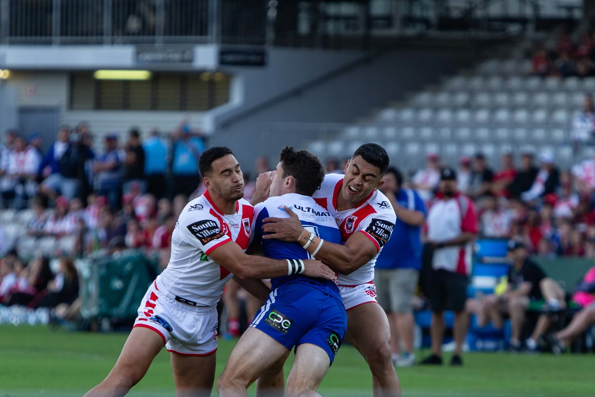 Meaney hits it up, met by Lafai and Norman